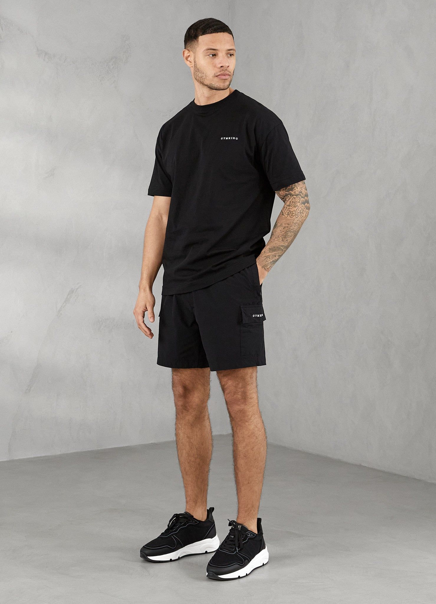 Gym King Premium Linear Tee - Black sold by The Gym King product image thumbnail 4