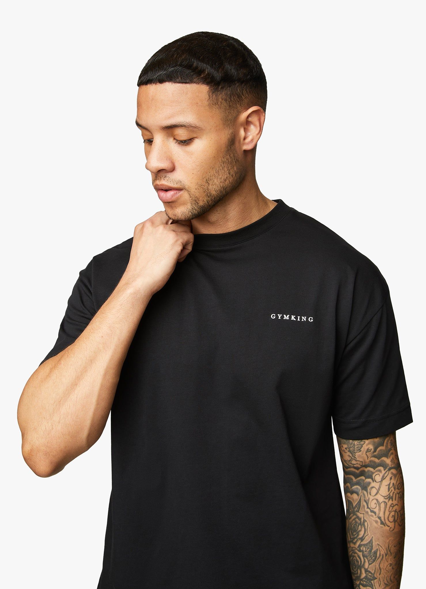 Gym King Premium Linear Tee - Black sold by The Gym King product image thumbnail 5