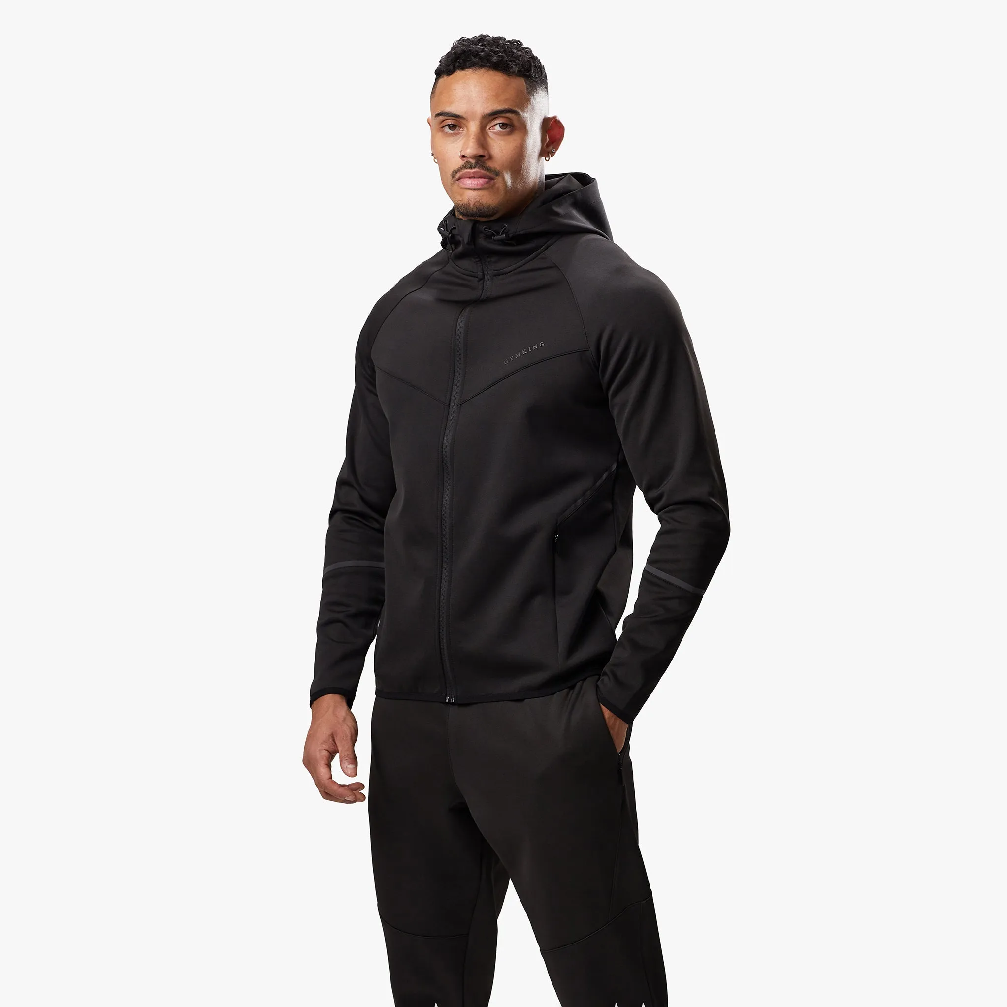 Gym King Alpha Poly FZ Hood - Black sold by The Gym King product image thumbnail 2