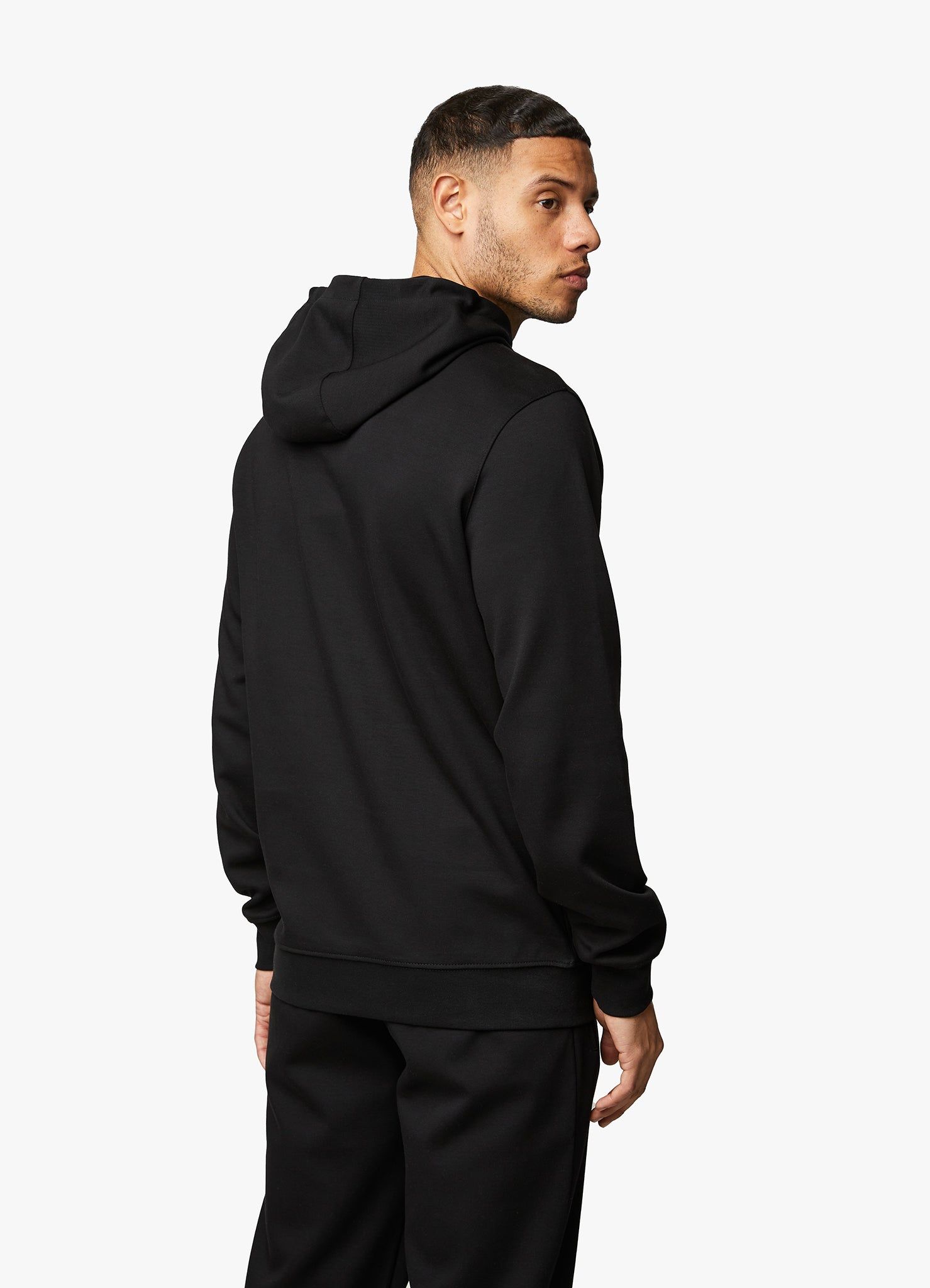 Gym King Linear Print Interlock Hood - Black sold by The Gym King product image thumbnail 11