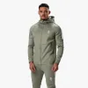 Gym King Taped Core Plus FZ Hood - Soft Khaki sold by The Gym King
