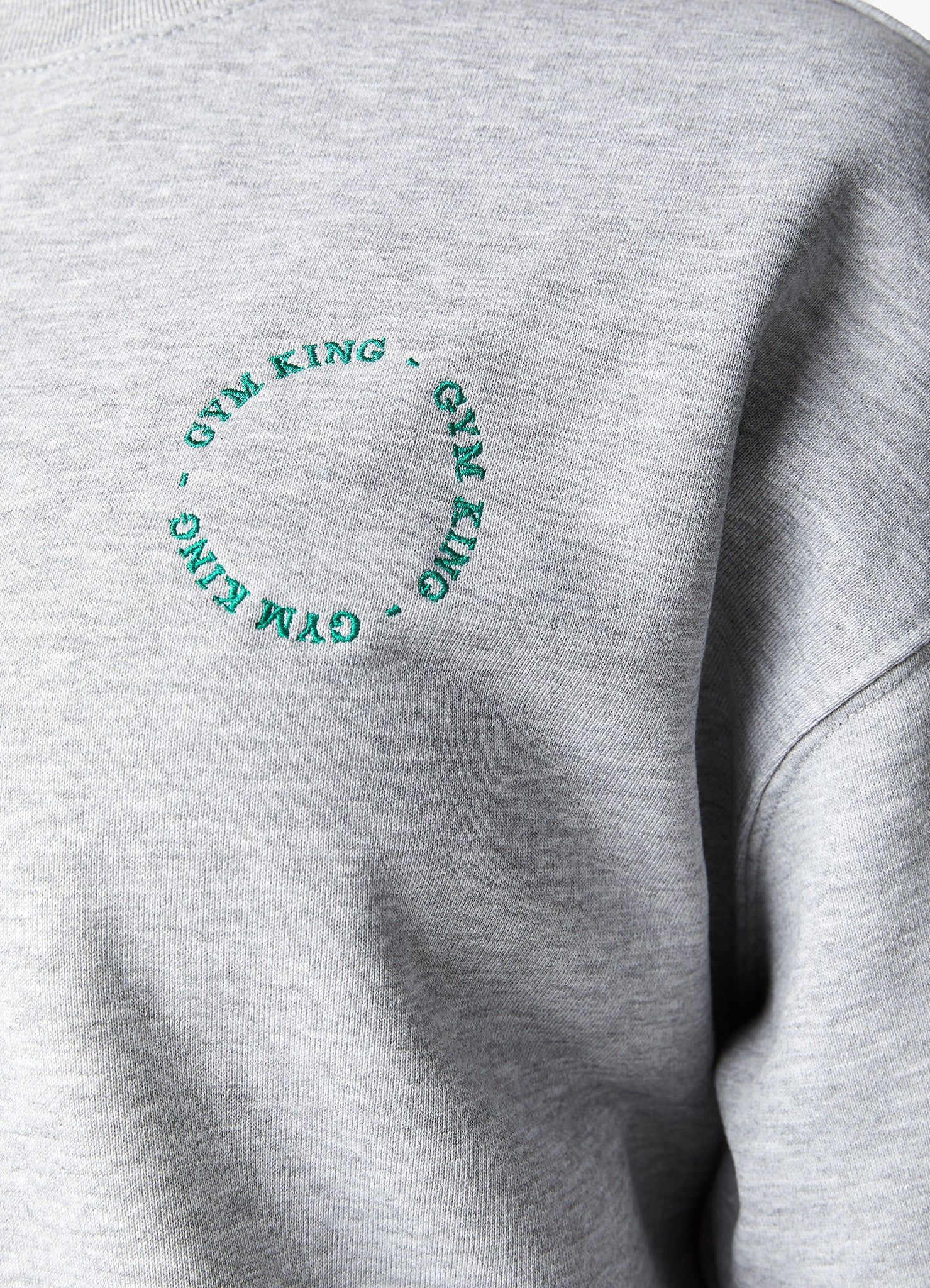 Gym King Recharge Oversized Crew - Light Grey Marl sold by The Gym King product image thumbnail 10