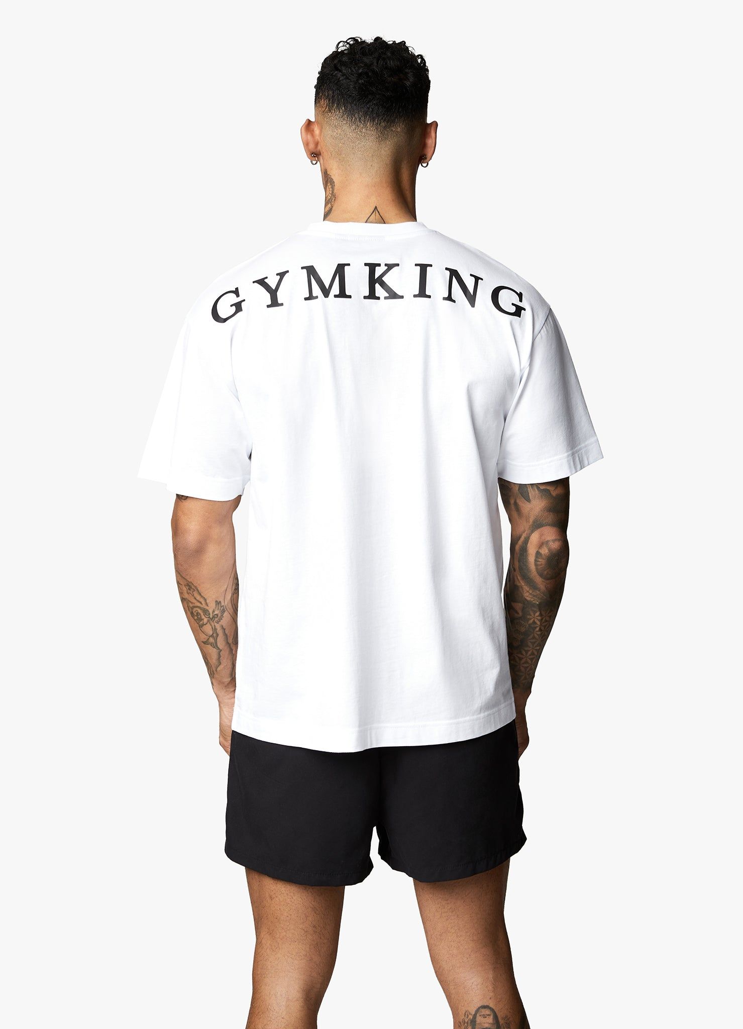 Gym King Linear Arch Tee - White sold by The Gym King product image thumbnail 3