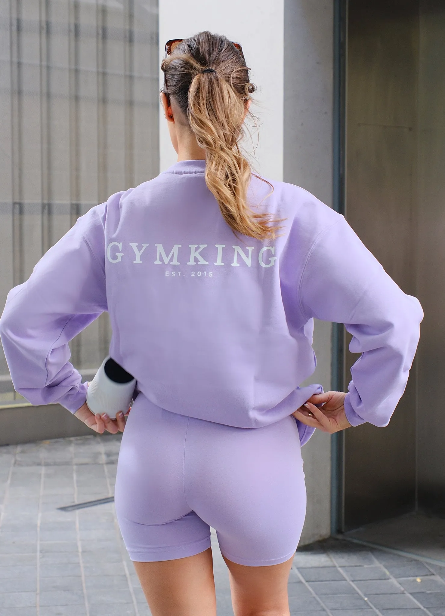 Gym King Established Cycle Short - Lilac sold by The Gym King product image thumbnail 4