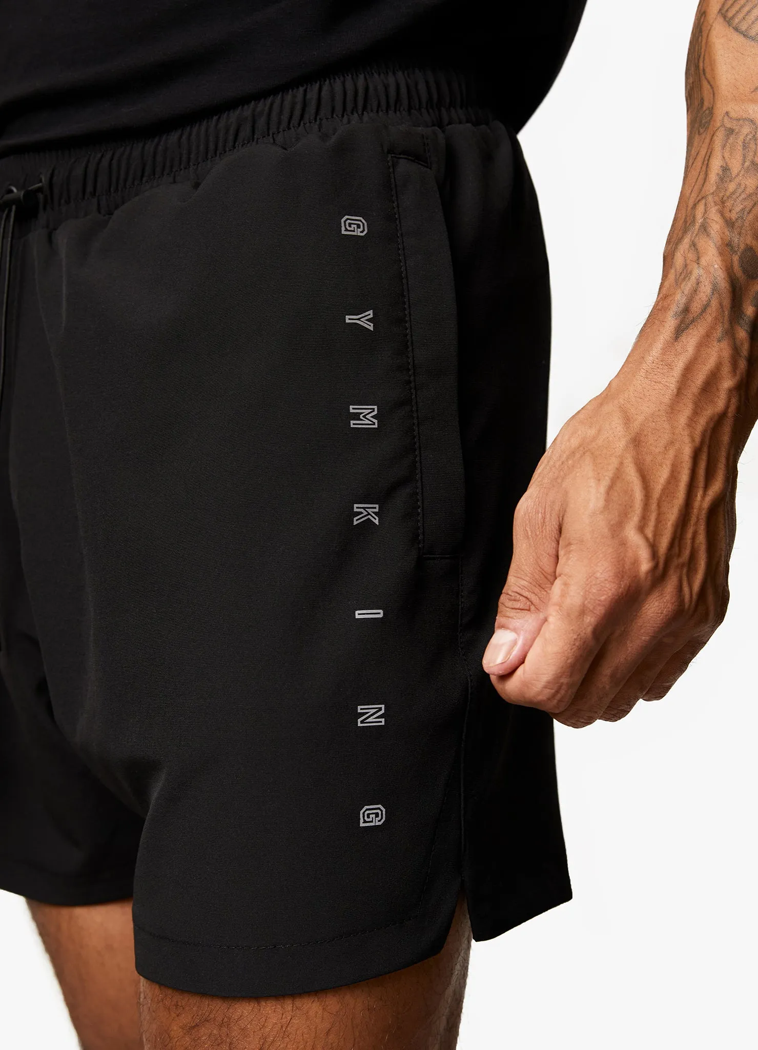 Gym King Stealth Tech Short - Black sold by The Gym King product image thumbnail 3