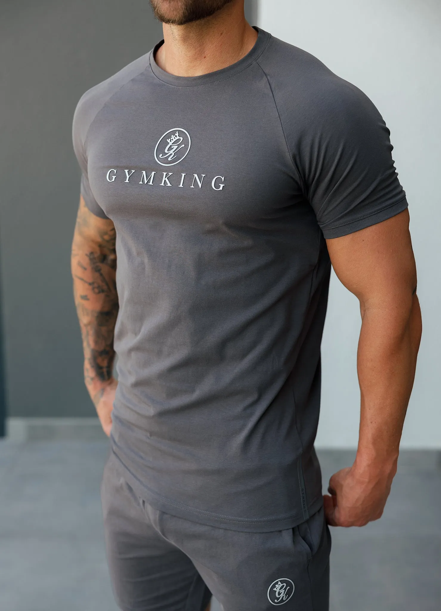 Gym King Pro Jersey Tee - Graphite sold by The Gym King product image thumbnail 3
