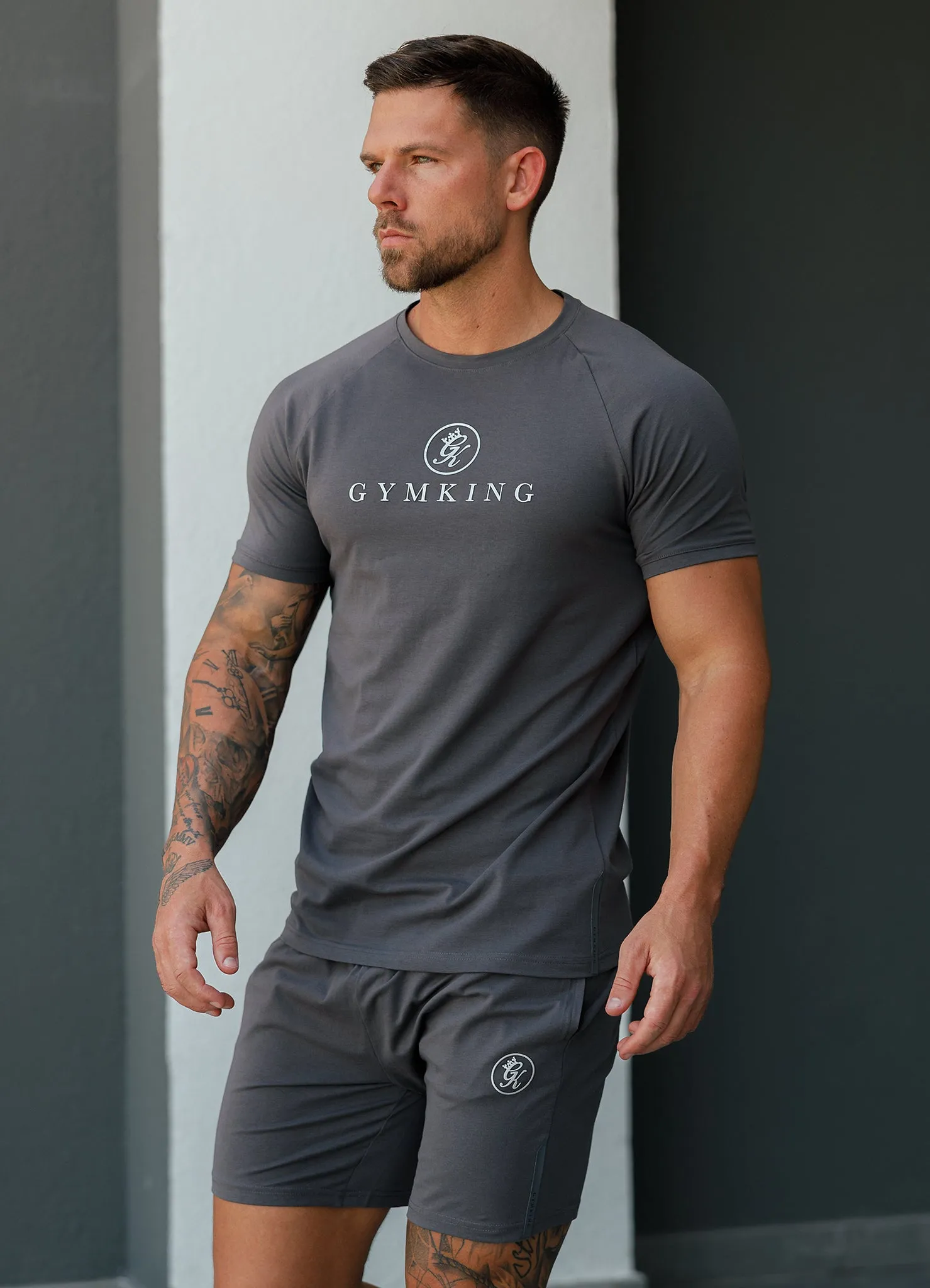 Gym King Pro Jersey Tee - Graphite sold by The Gym King