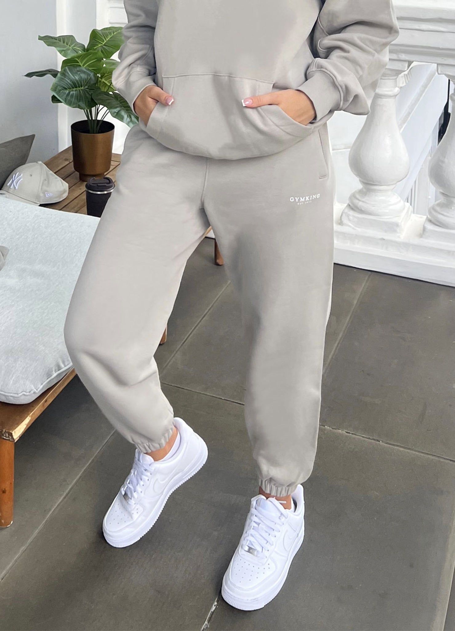 Gym King Established Relaxed Jogger - Dusky Sage sold by The Gym King