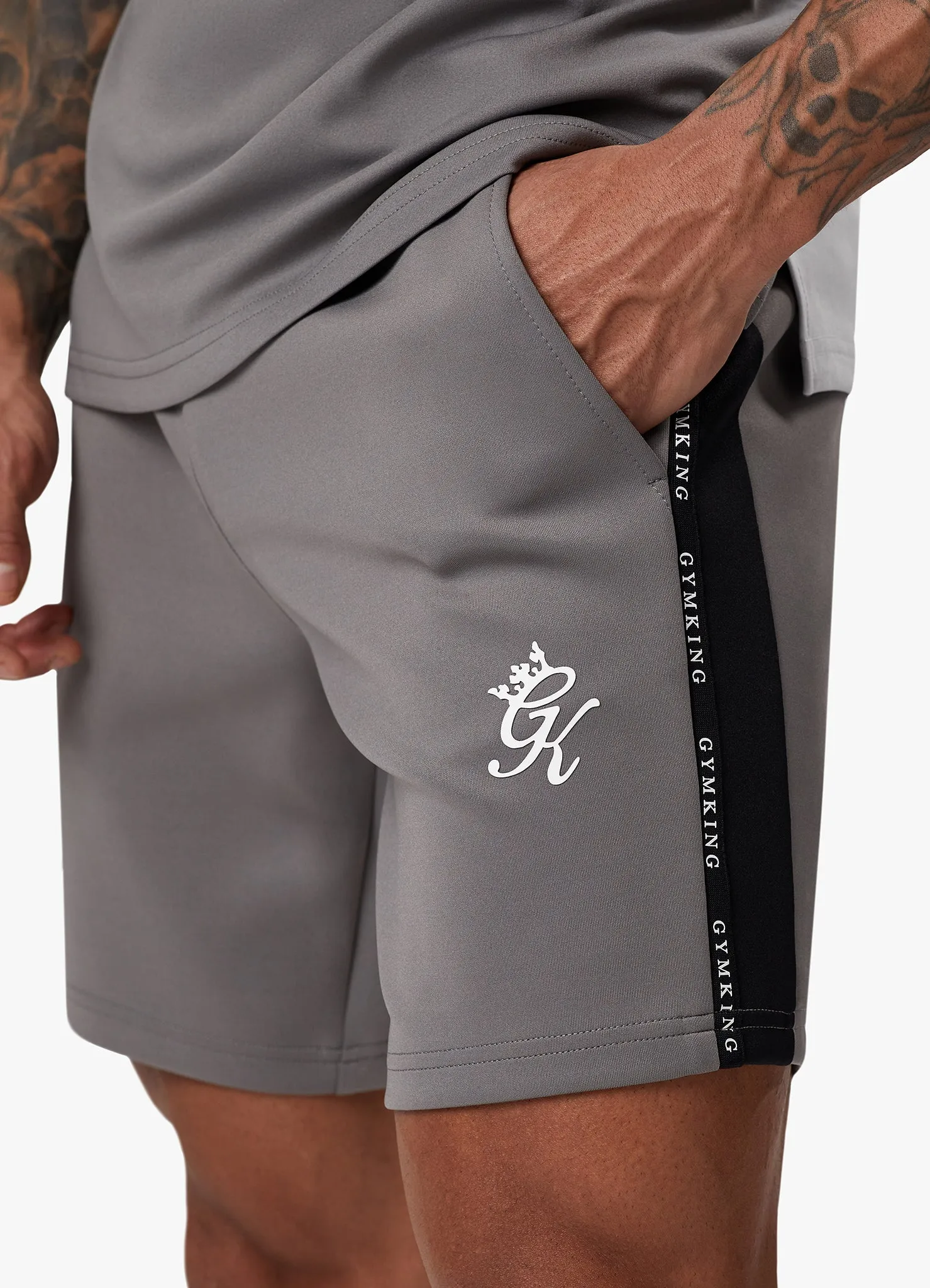 Gym King Taped Core Plus Short - Steel sold by The Gym King product image thumbnail 3