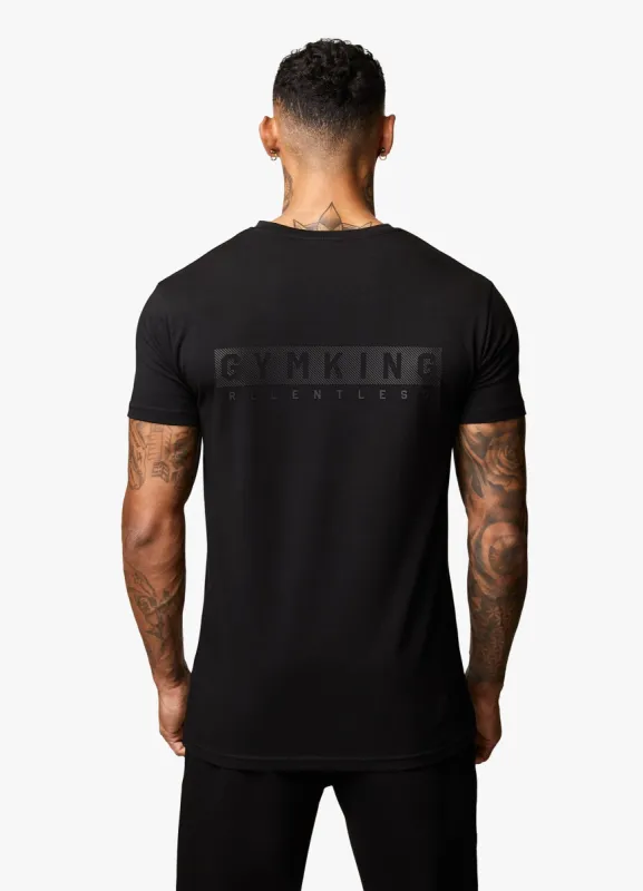 Gym King Relentless Tee - Black/Black sold by The Gym King