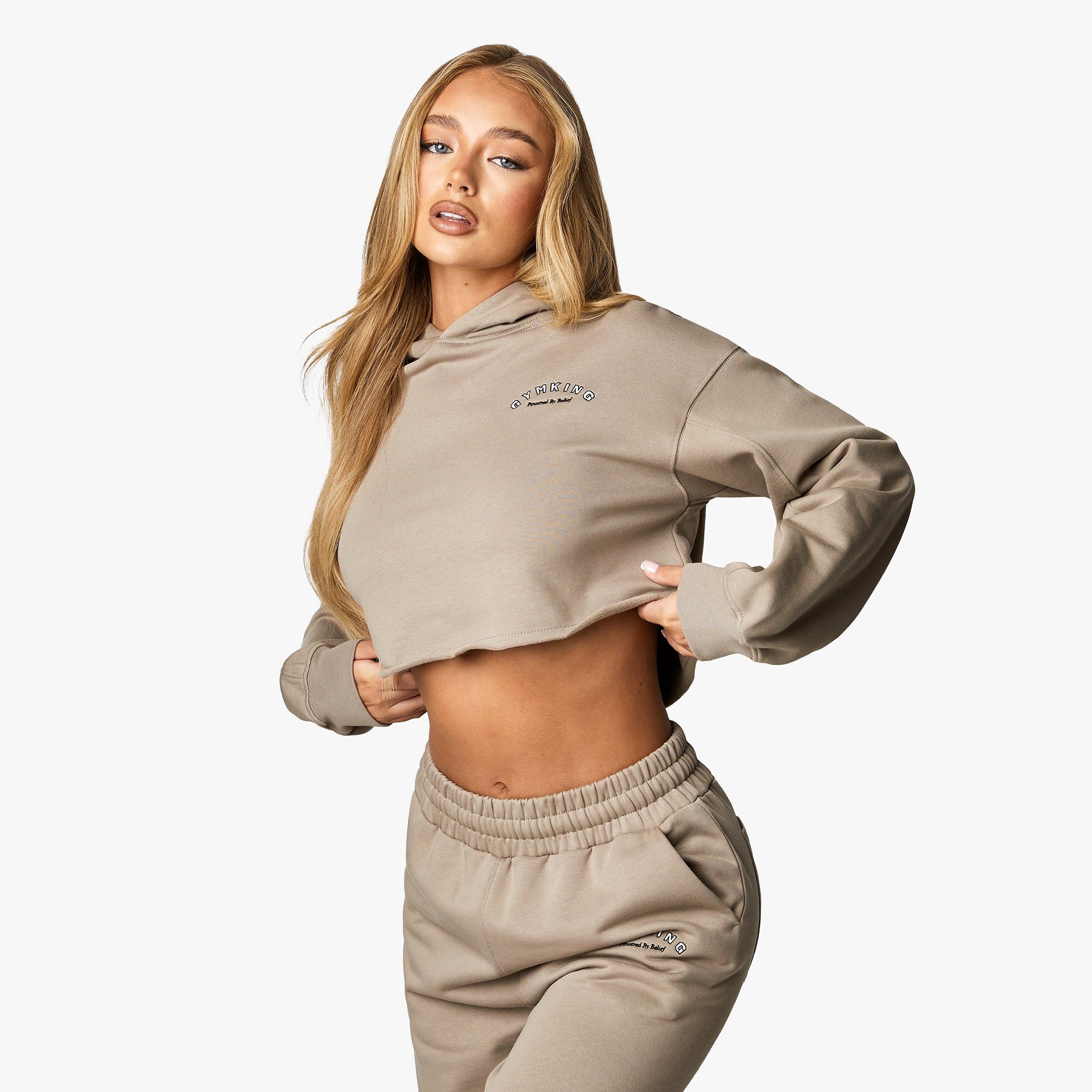 Gym King Radiance Crop Hood - Mocha sold by The Gym King product image thumbnail 2