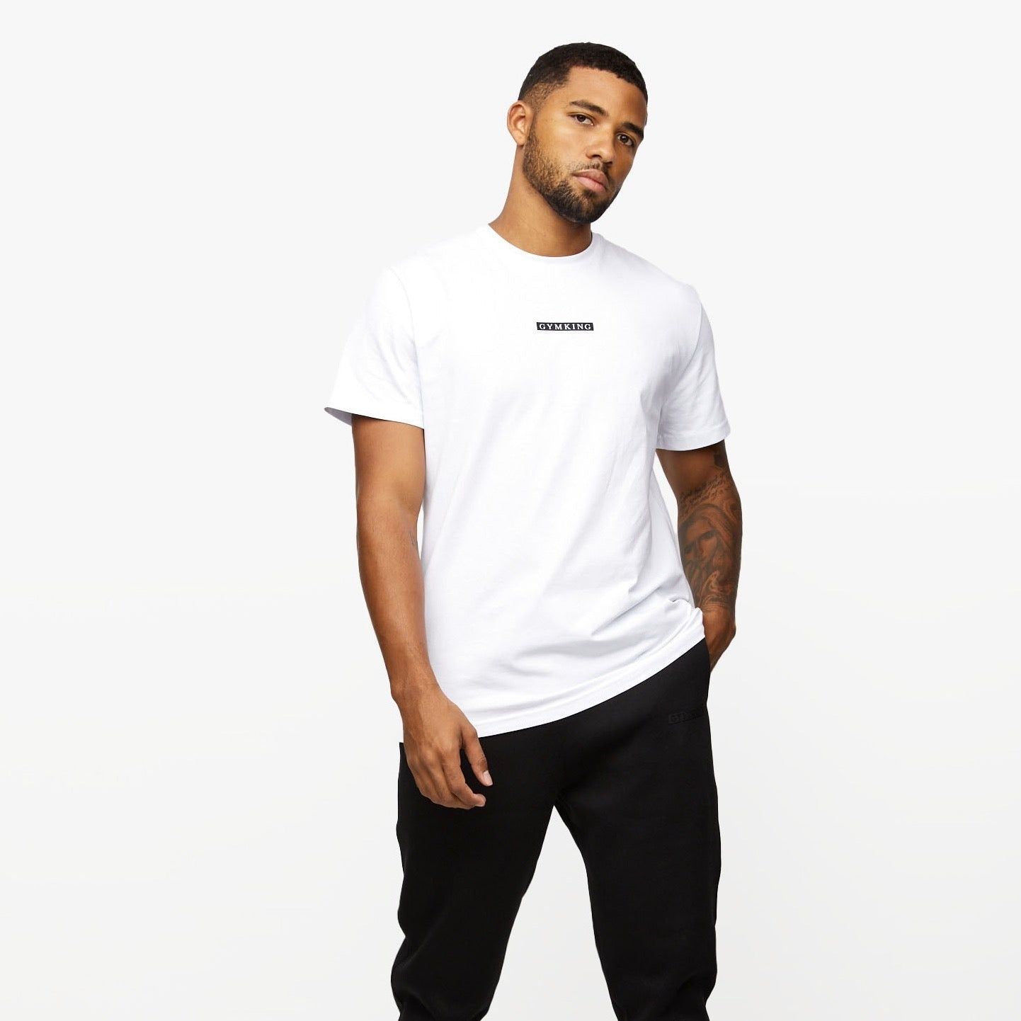 Gym King Box Logo Tee - White sold by The Gym King product image thumbnail 2