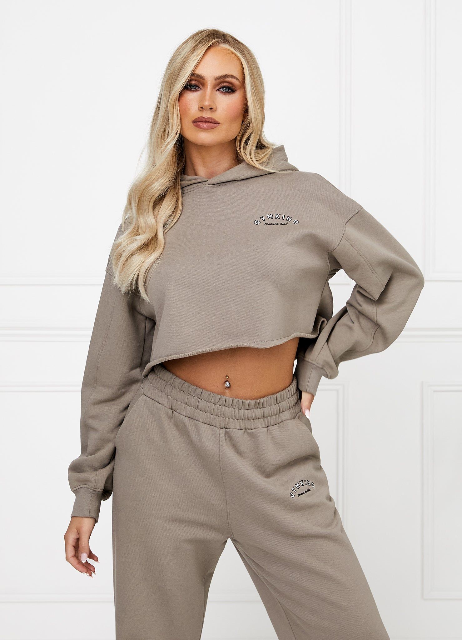 Gym King Radiance Crop Hood - Mocha sold by The Gym King