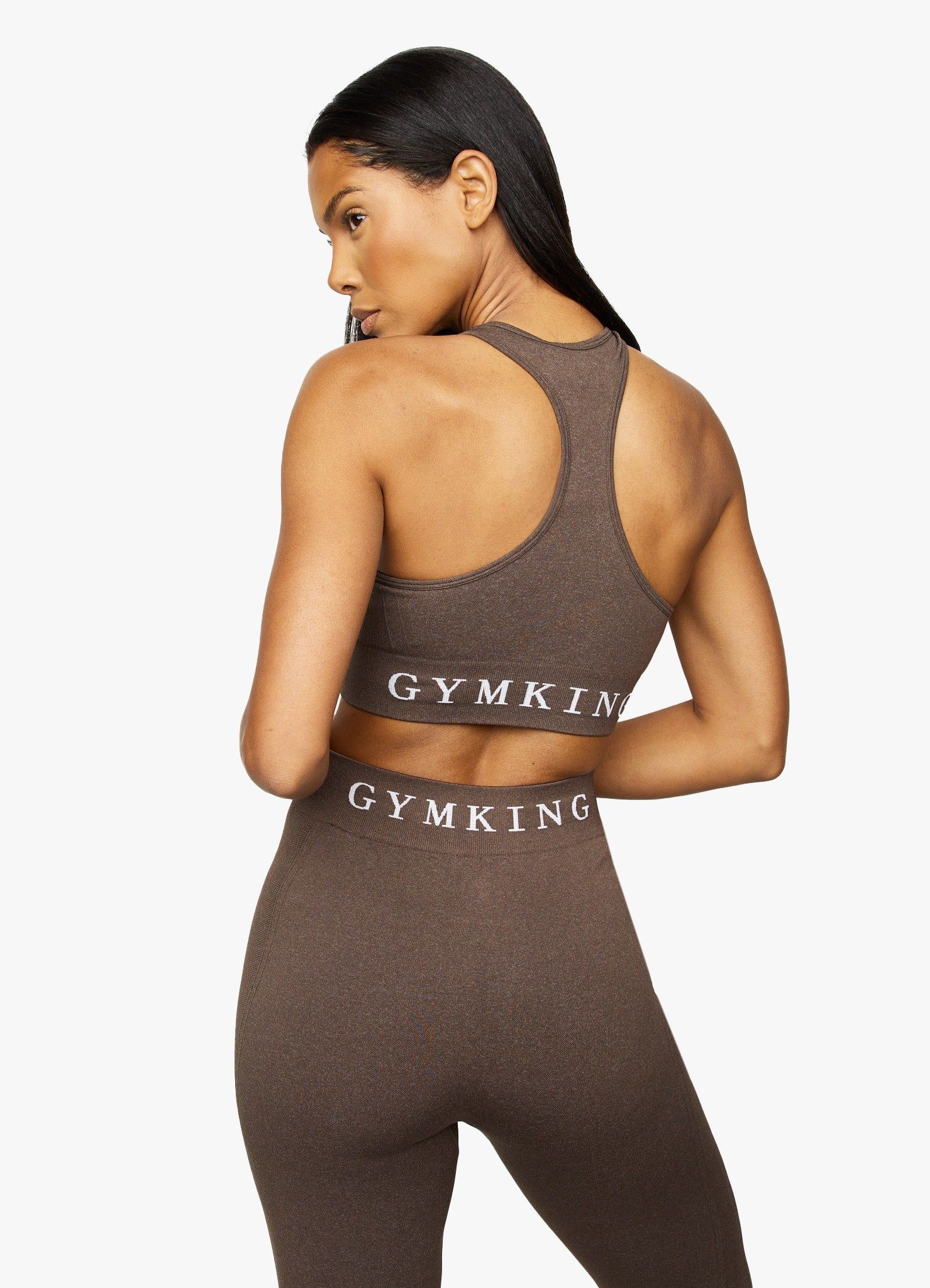 Gym King Seamless Results Bra - Espresso Marl sold by The Gym King product image thumbnail 3