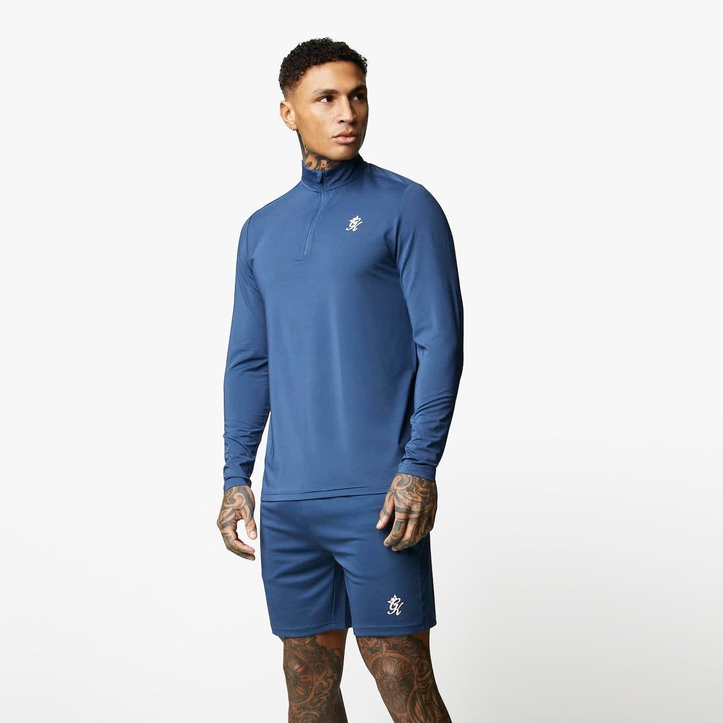 Gym King 365 1/4 Zip Funnel - Moonlight Blue sold by The Gym King product image thumbnail 2