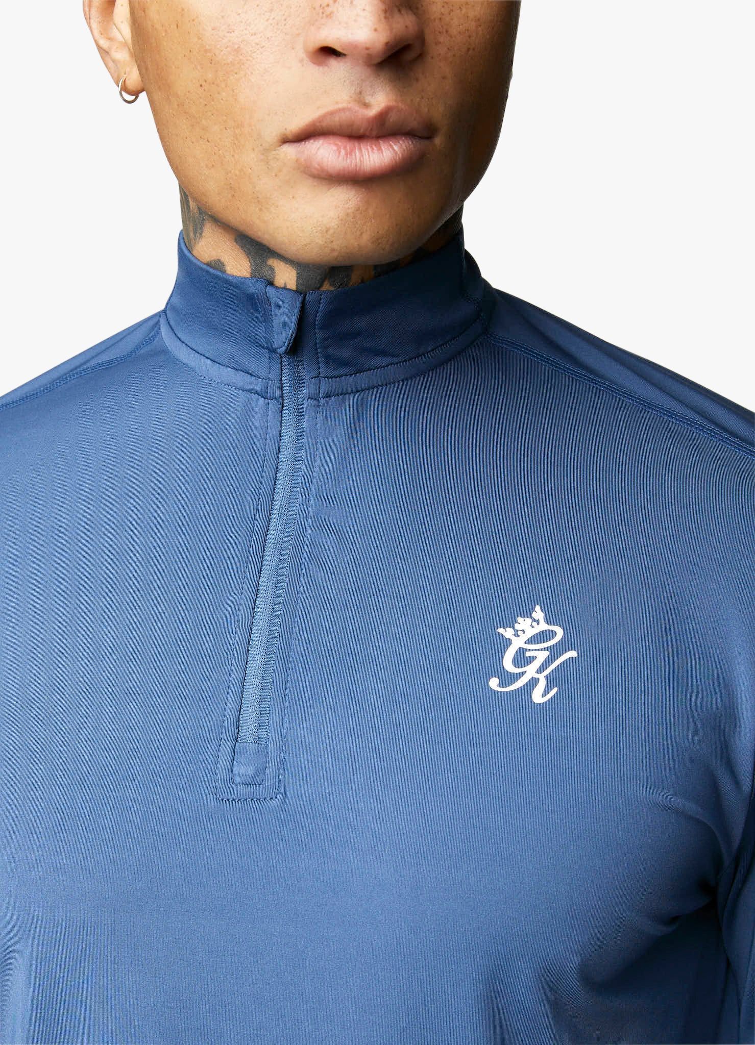 Gym King 365 1/4 Zip Funnel - Moonlight Blue sold by The Gym King product image thumbnail 7