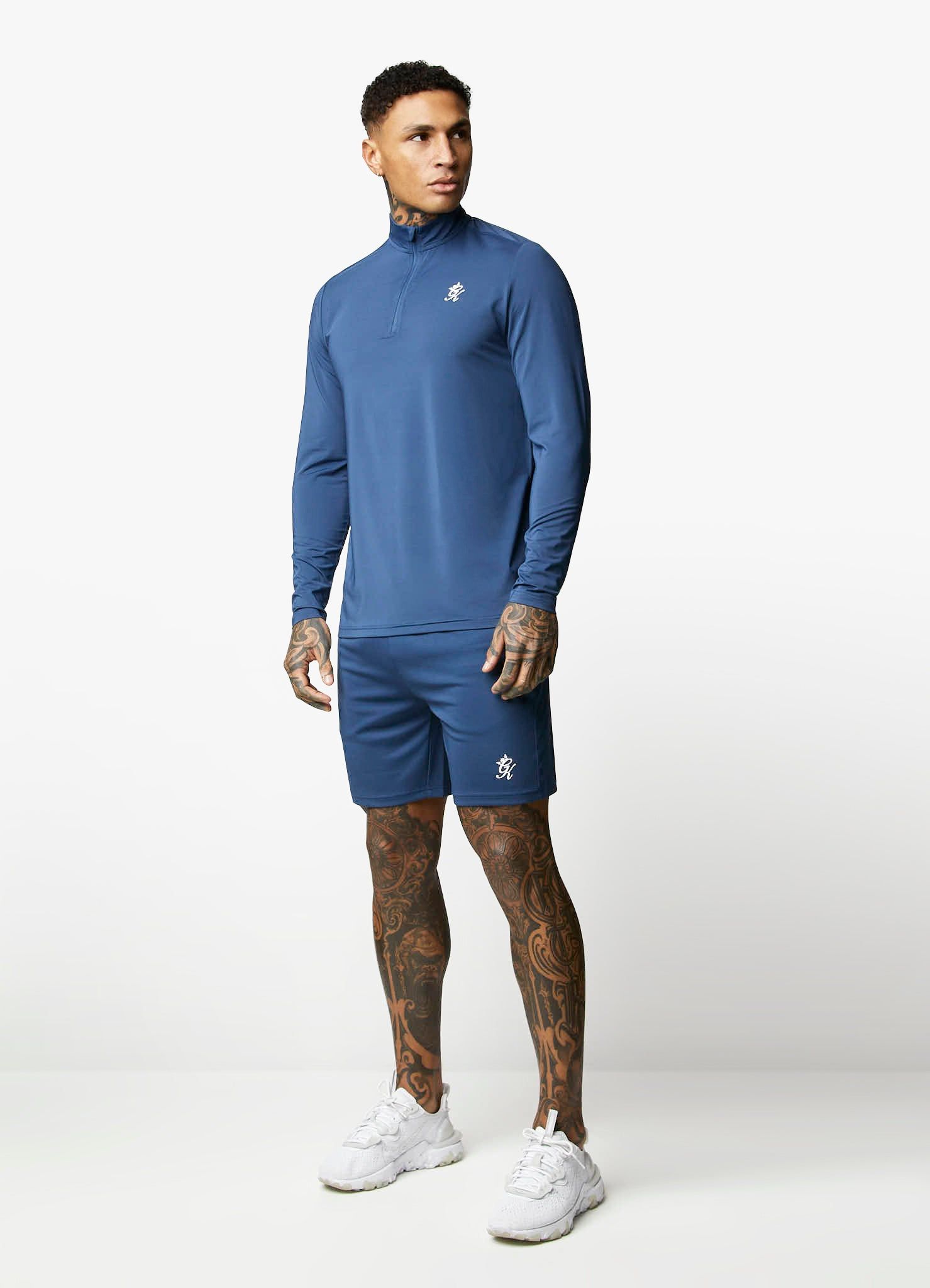 Gym King 365 1/4 Zip Funnel - Moonlight Blue sold by The Gym King product image thumbnail 6