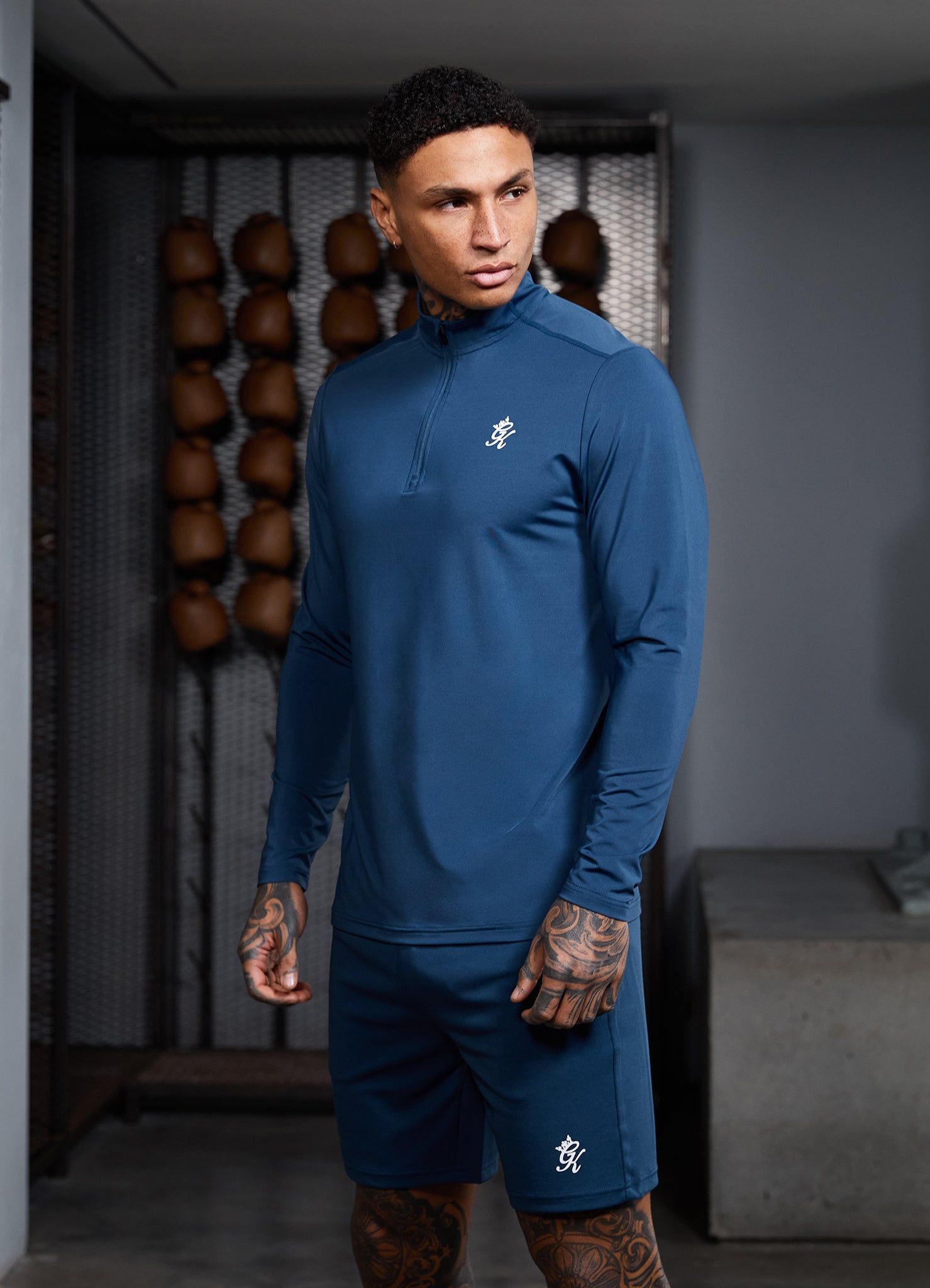 Gym King 365 1/4 Zip Funnel - Moonlight Blue sold by The Gym King