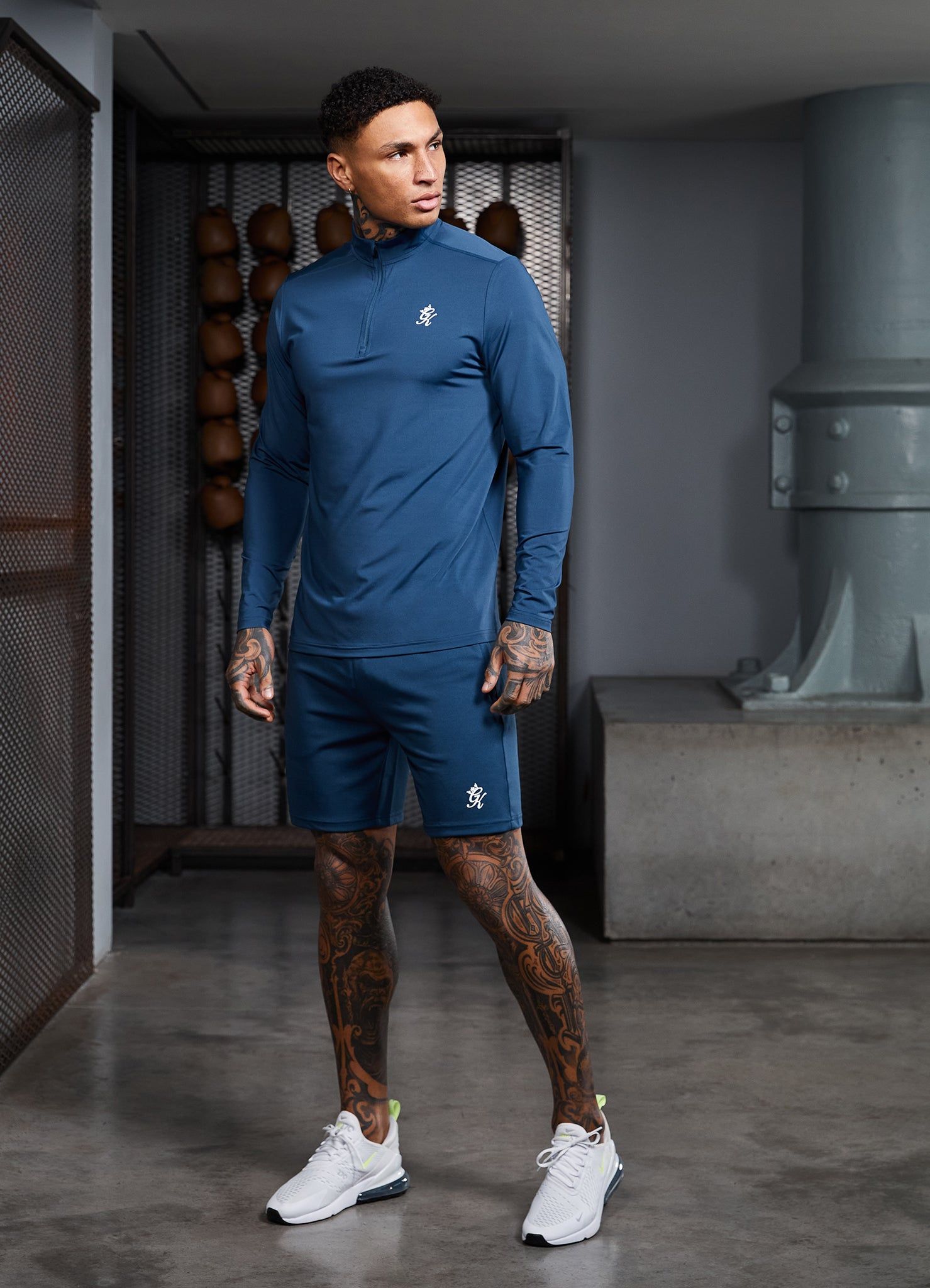 Gym King 365 1/4 Zip Funnel - Moonlight Blue sold by The Gym King product image thumbnail 9