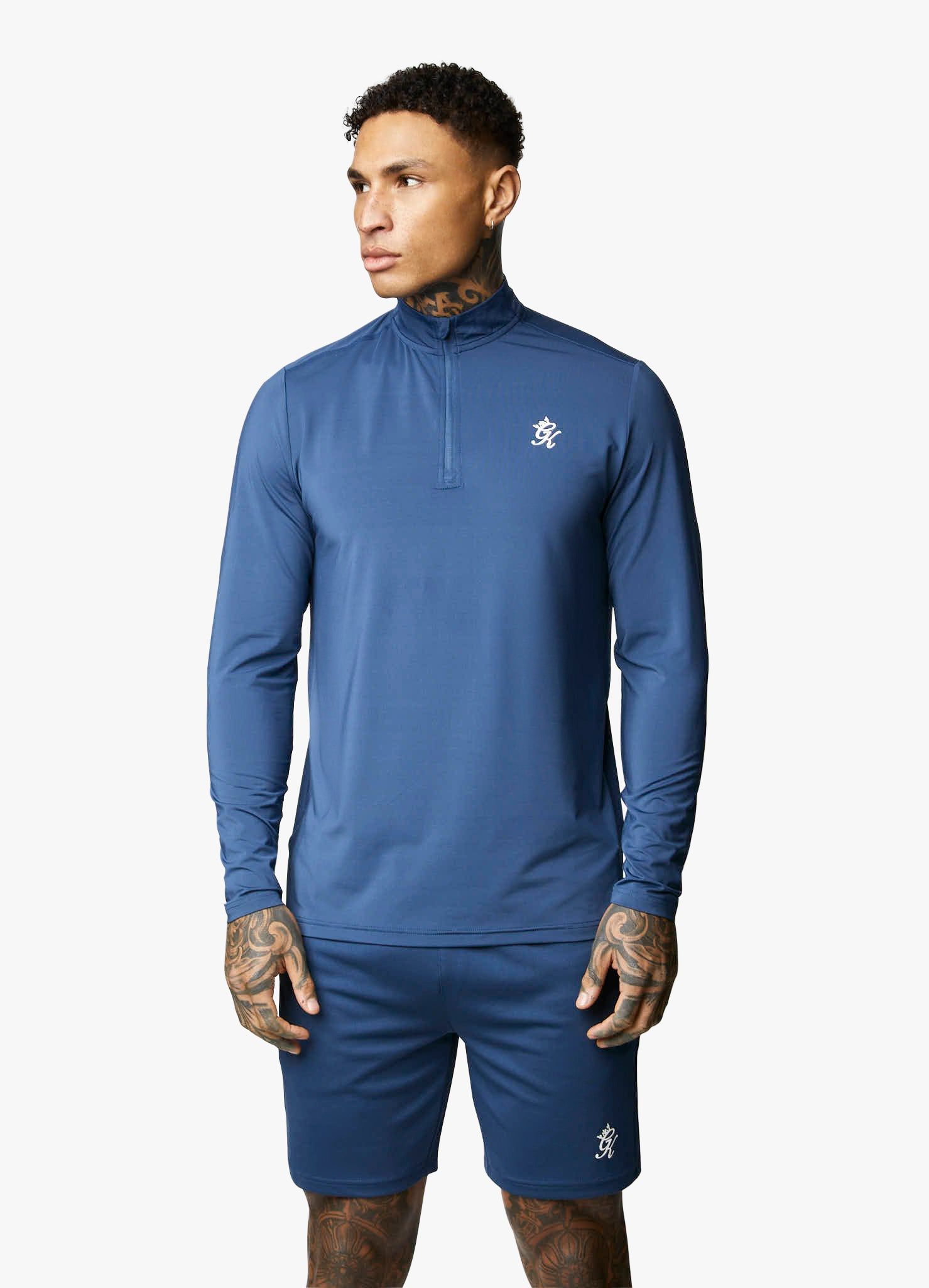 Gym King 365 1/4 Zip Funnel - Moonlight Blue sold by The Gym King product image thumbnail 8