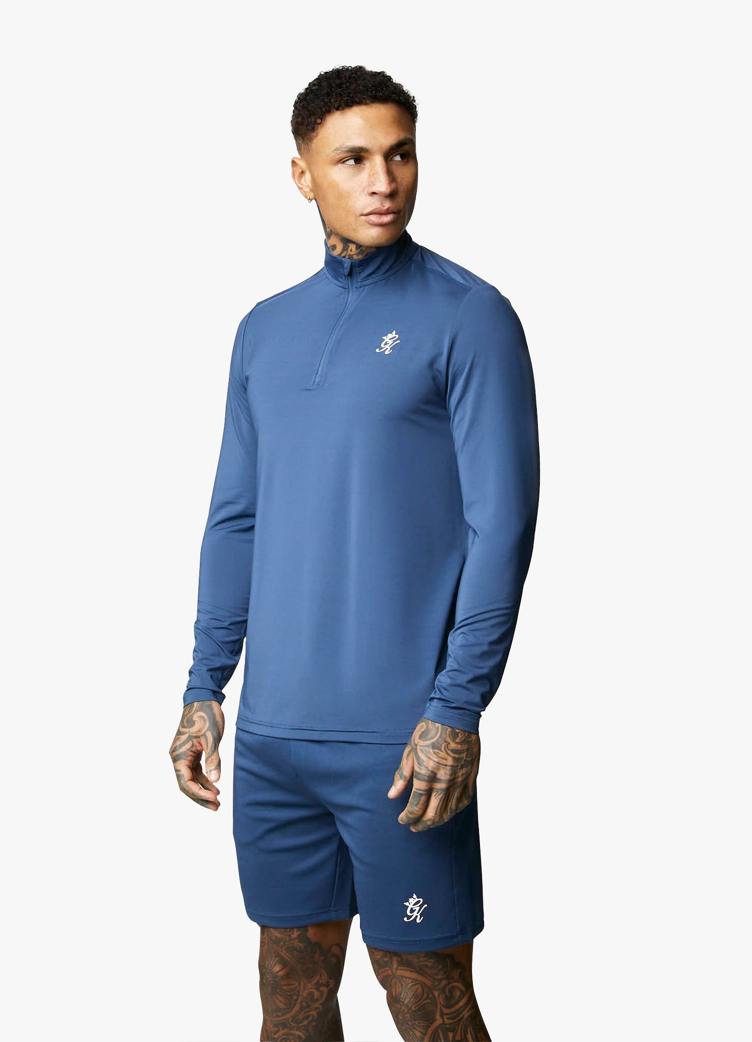 Gym King 365 1/4 Zip Funnel - Moonlight Blue sold by The Gym King product image thumbnail 3