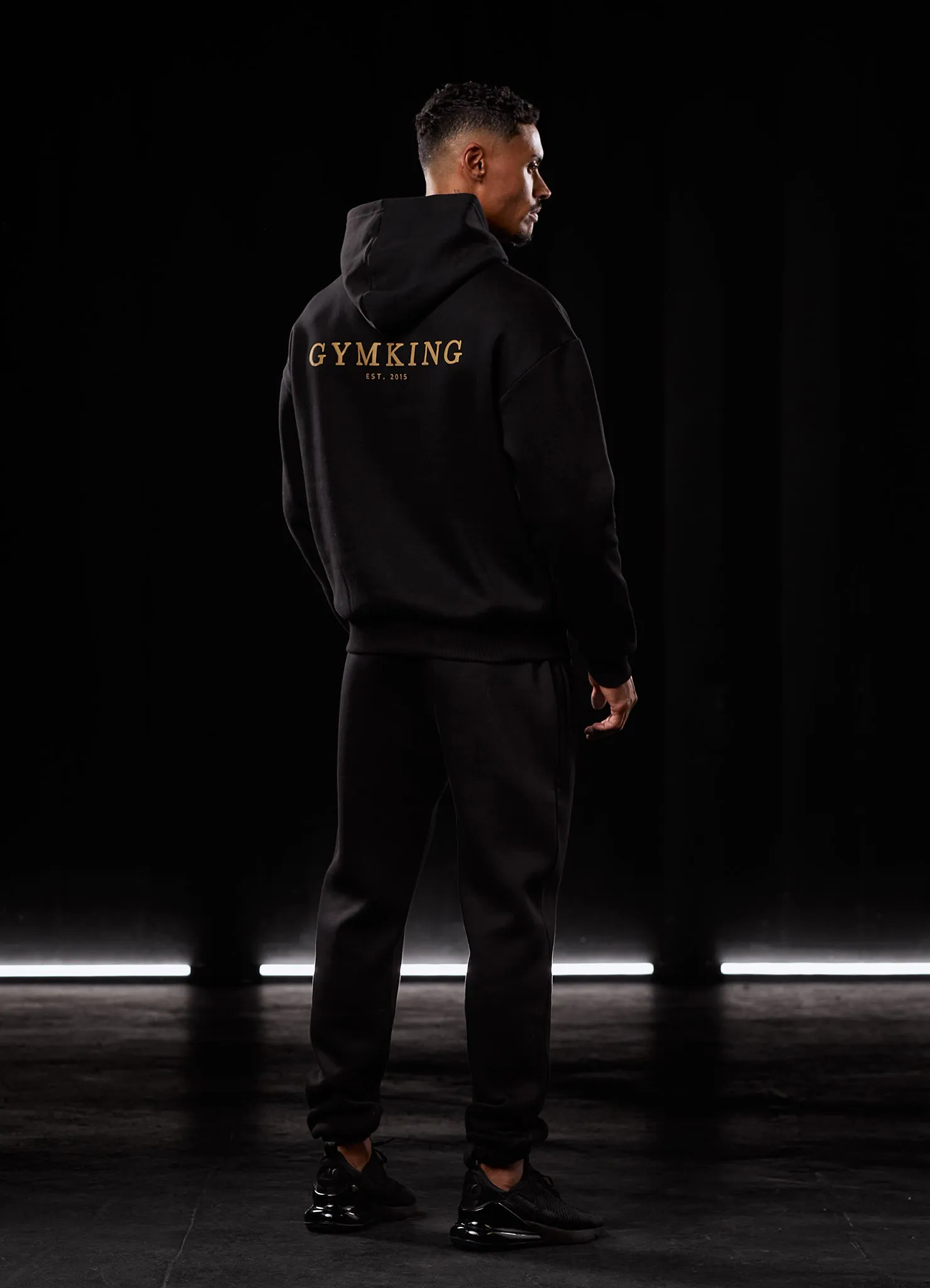 Gym King Oversized Logo Jogger - Black/Gold sold by The Gym King product image thumbnail 5