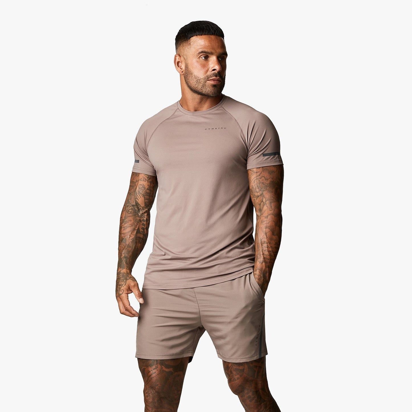 Gym King Covert SS Tee - Iron sold by The Gym King product image thumbnail 2
