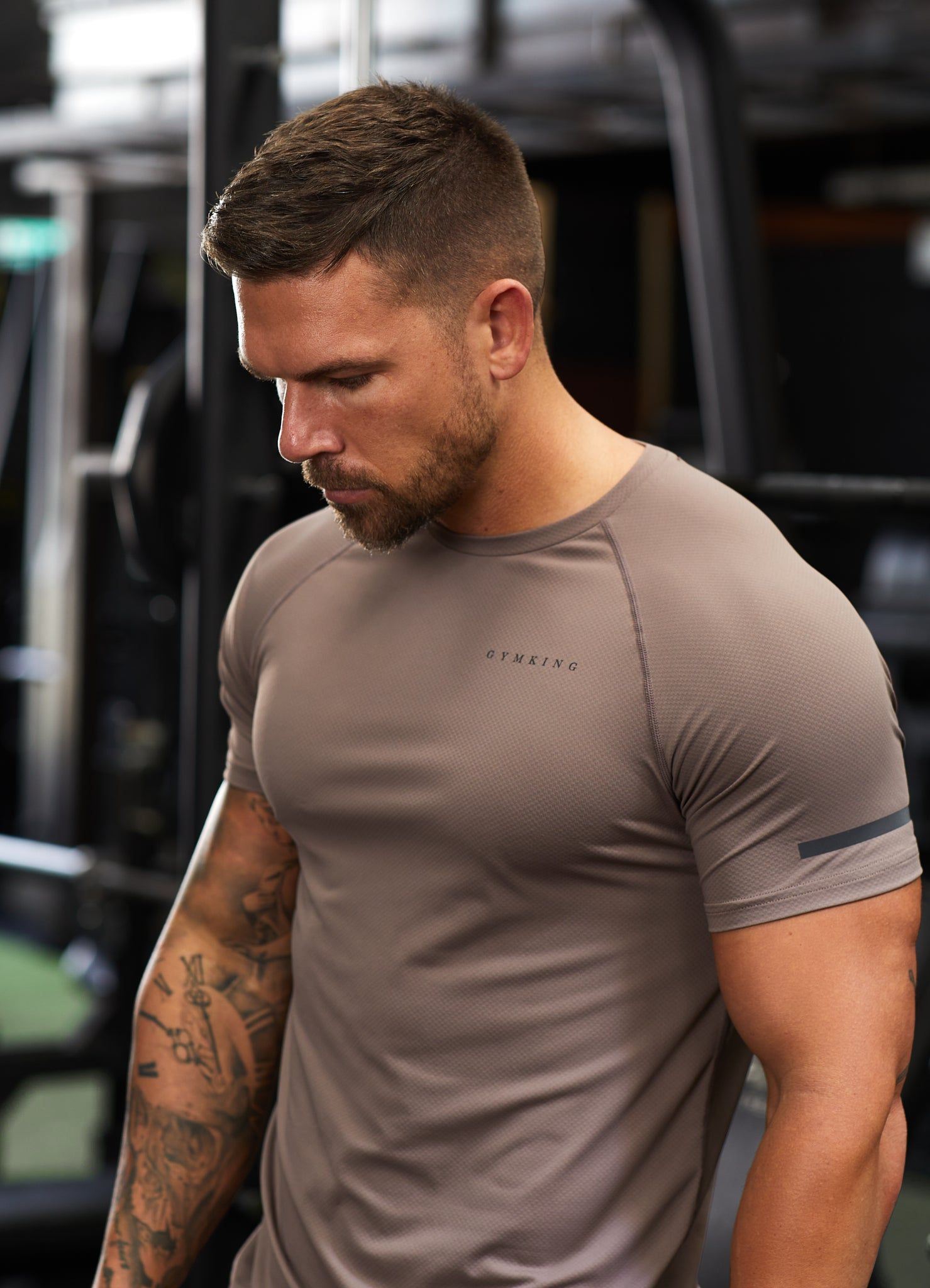 Gym King Covert SS Tee - Iron sold by The Gym King product image thumbnail 4