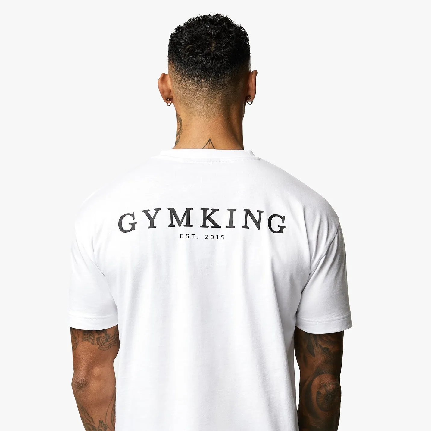 Gym King Oversized Logo T-shirt - White sold by The Gym King product image thumbnail 2