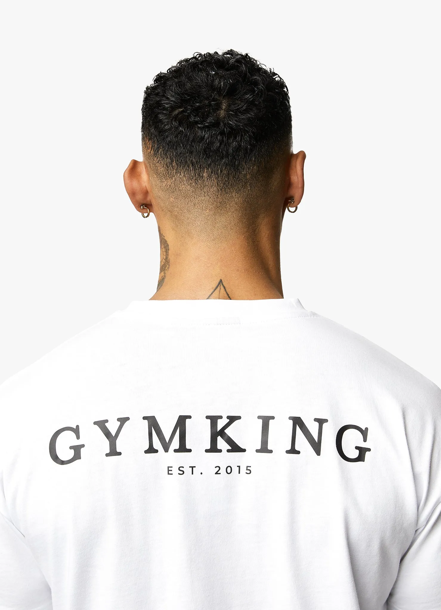 Gym King Oversized Logo T-shirt - White sold by The Gym King product image thumbnail 5