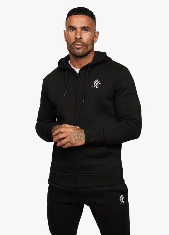 Gym King Fundamental Fleece Full Zip Hoodie - Black sold by The Gym King