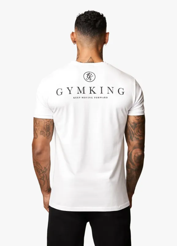Gym King Keep Moving Forward Tee - White sold by The Gym King
