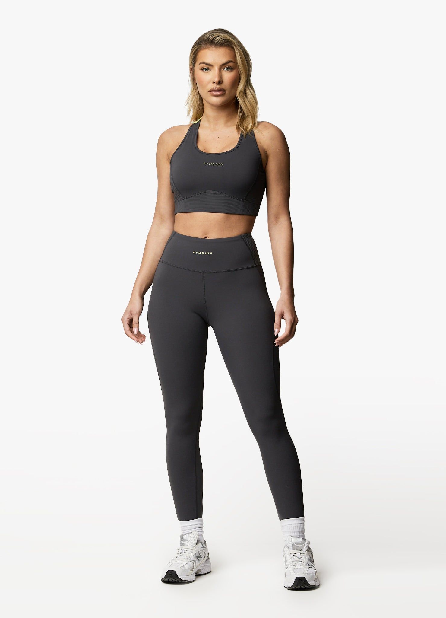 Gym King Motivate Bra - Graphite/Lime sold by The Gym King product image thumbnail 4