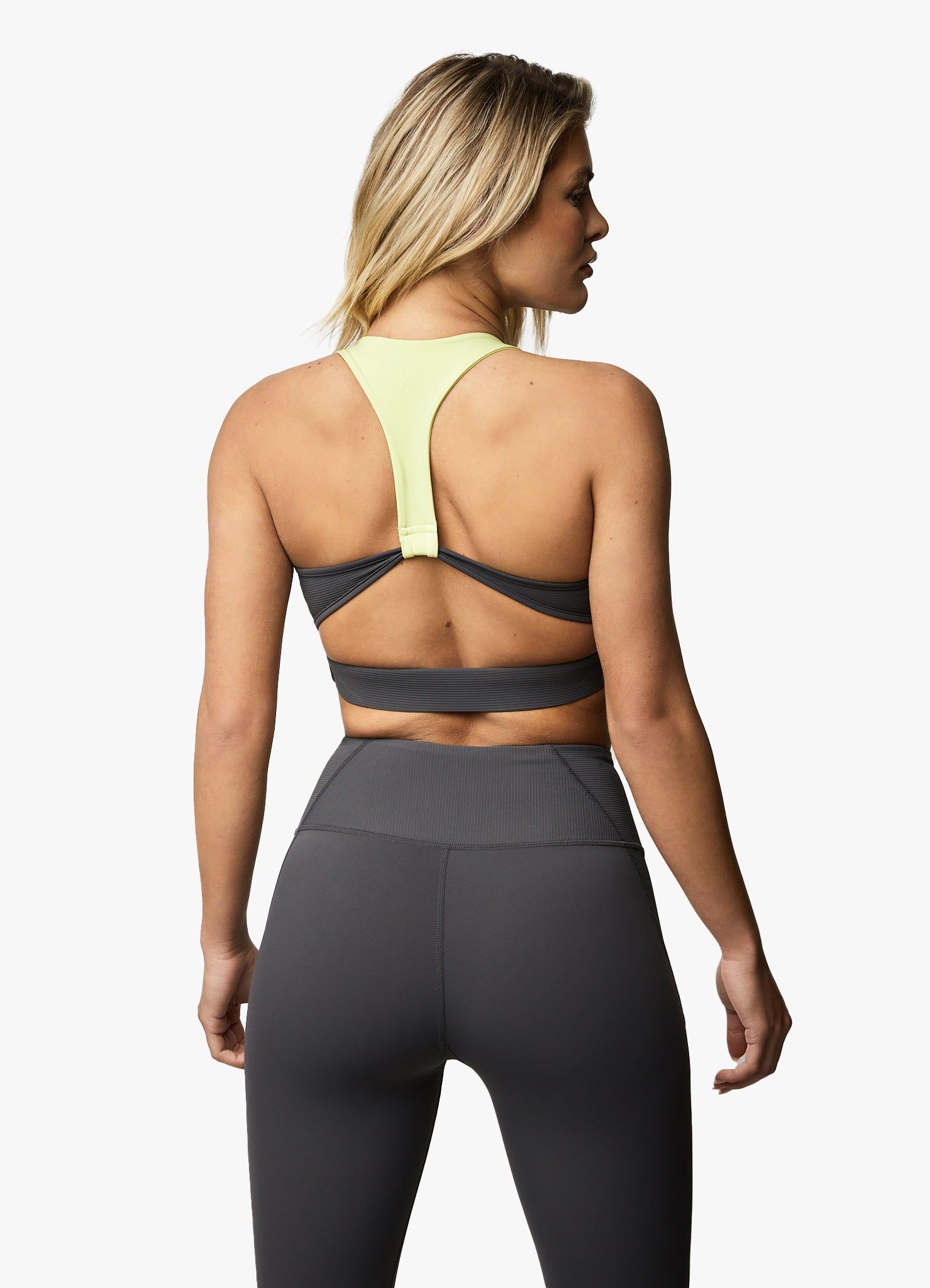 Gym King Motivate Bra - Graphite/Lime sold by The Gym King product image thumbnail 3