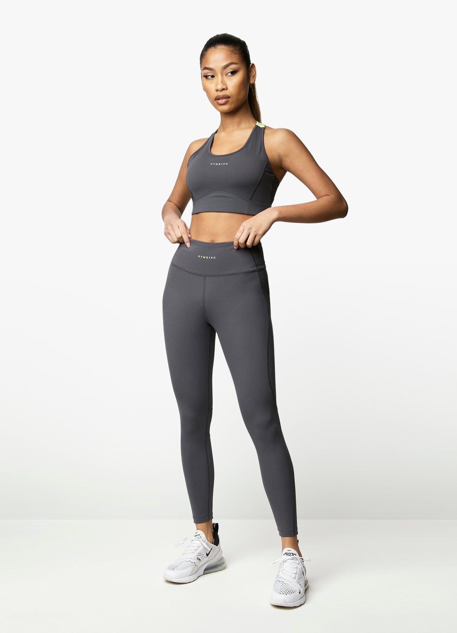 Gym King Motivate Bra - Graphite/Lime sold by The Gym King product image thumbnail 6