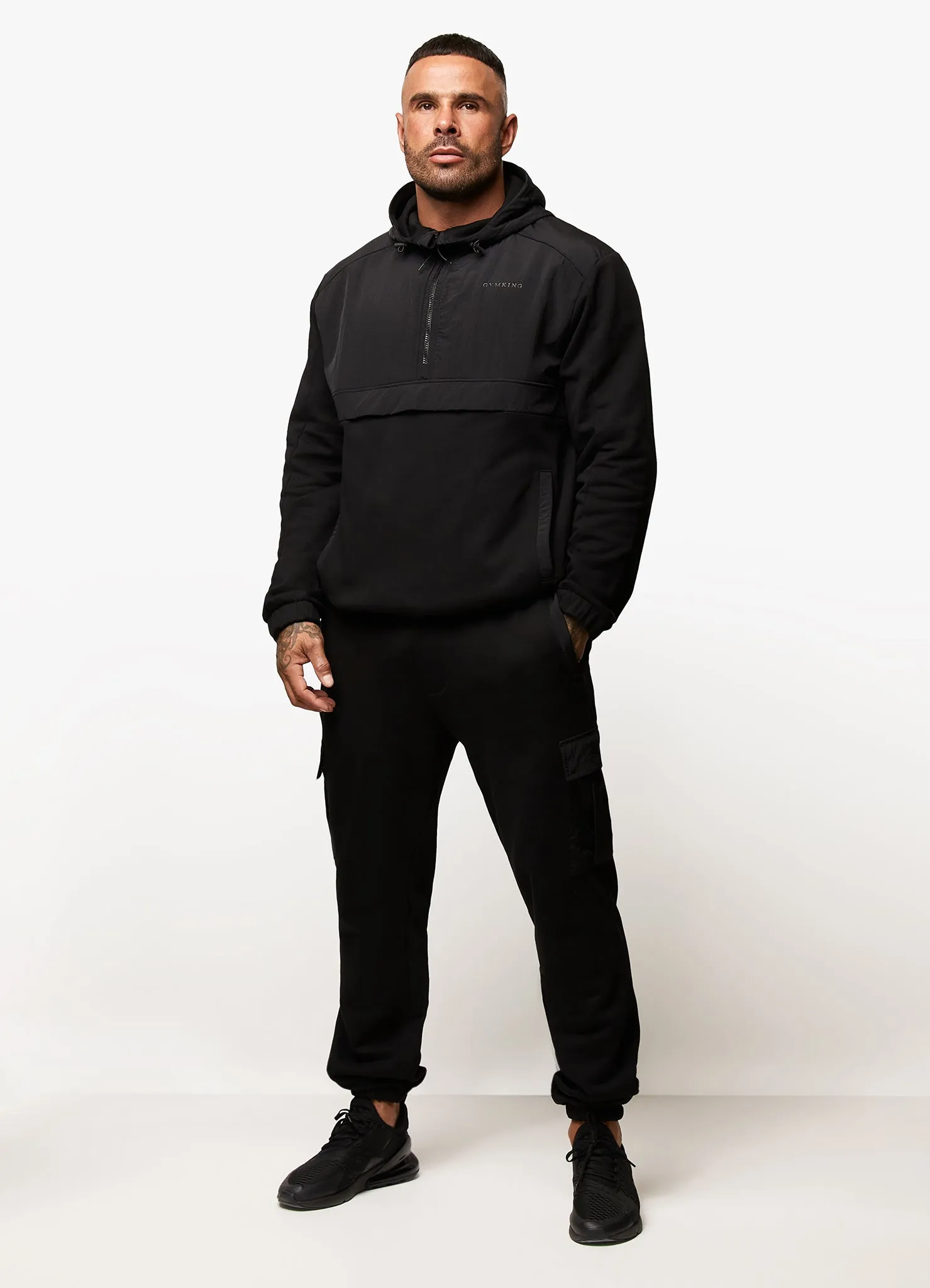 Gym King Eclipse 1/4 Zip Overhead Jacket - Black sold by The Gym King product image thumbnail 5