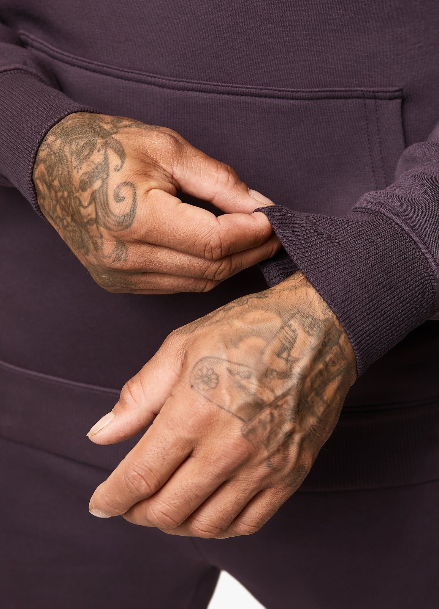 Gym King Fundamental Fleece Hood Tracksuit - Plum sold by The Gym King product image thumbnail 5