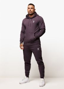 Gym King Fundamental Fleece Hood Tracksuit - Plum sold by The Gym King