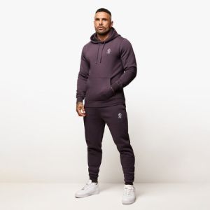 Gym King Fundamental Fleece Hood Tracksuit - Plum sold by The Gym King