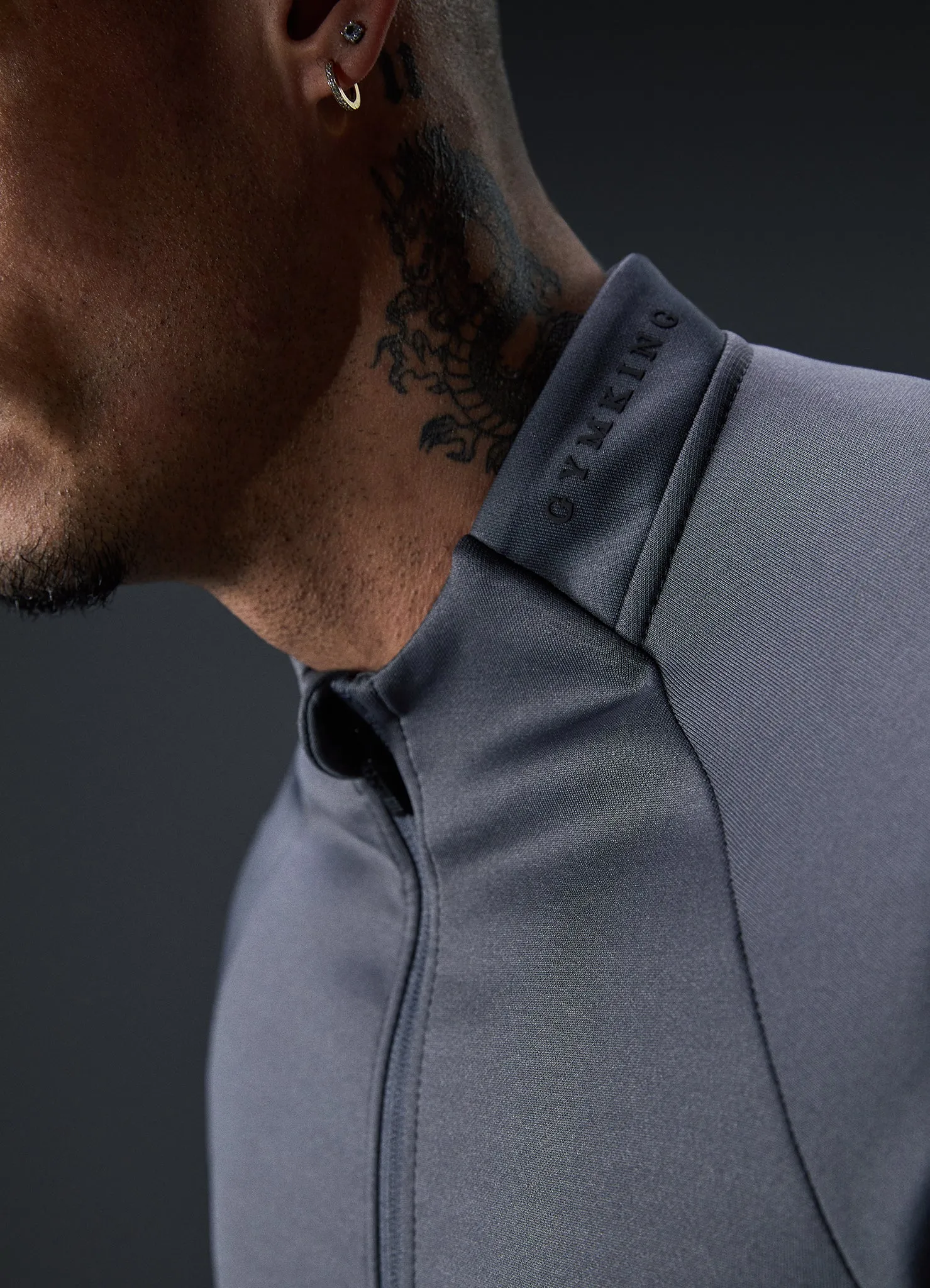 Gym King Alpha Poly Bomber Tracksuit - Graphite sold by The Gym King product image thumbnail 3