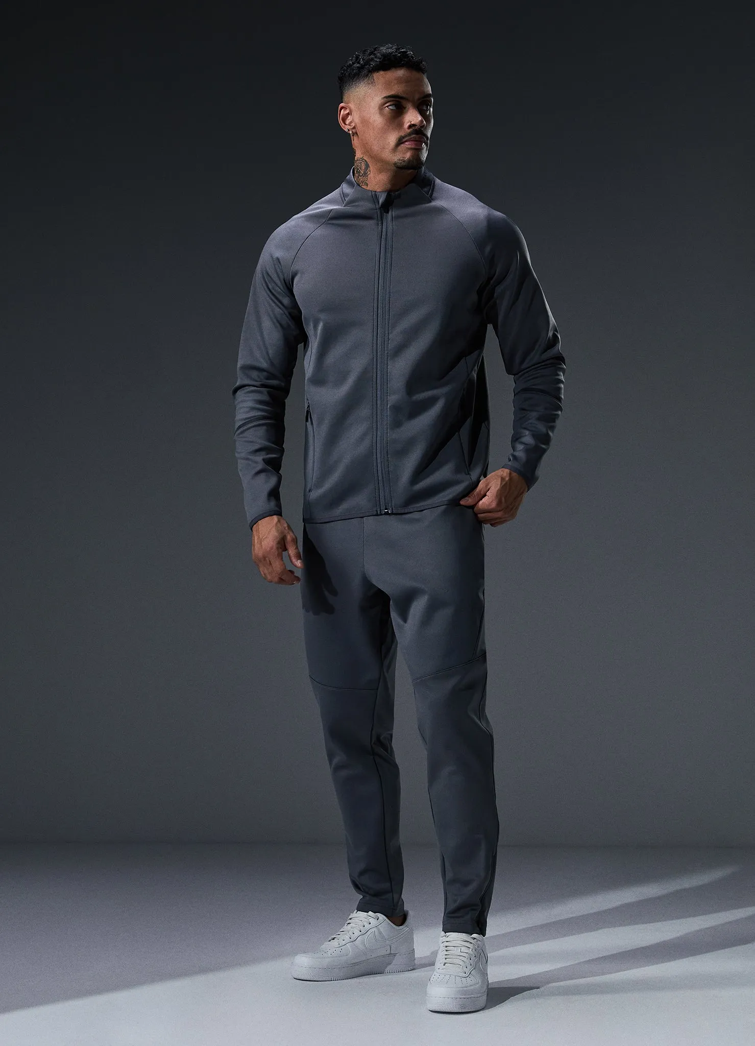Gym King Alpha Poly Bomber Tracksuit - Graphite sold by The Gym King