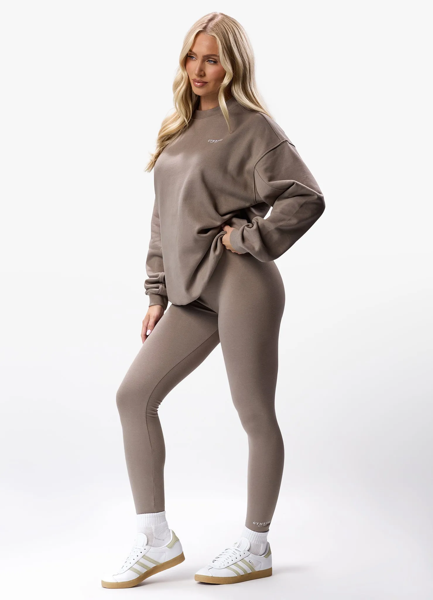 Gym King Established Legging - Truffle sold by The Gym King product image thumbnail 5