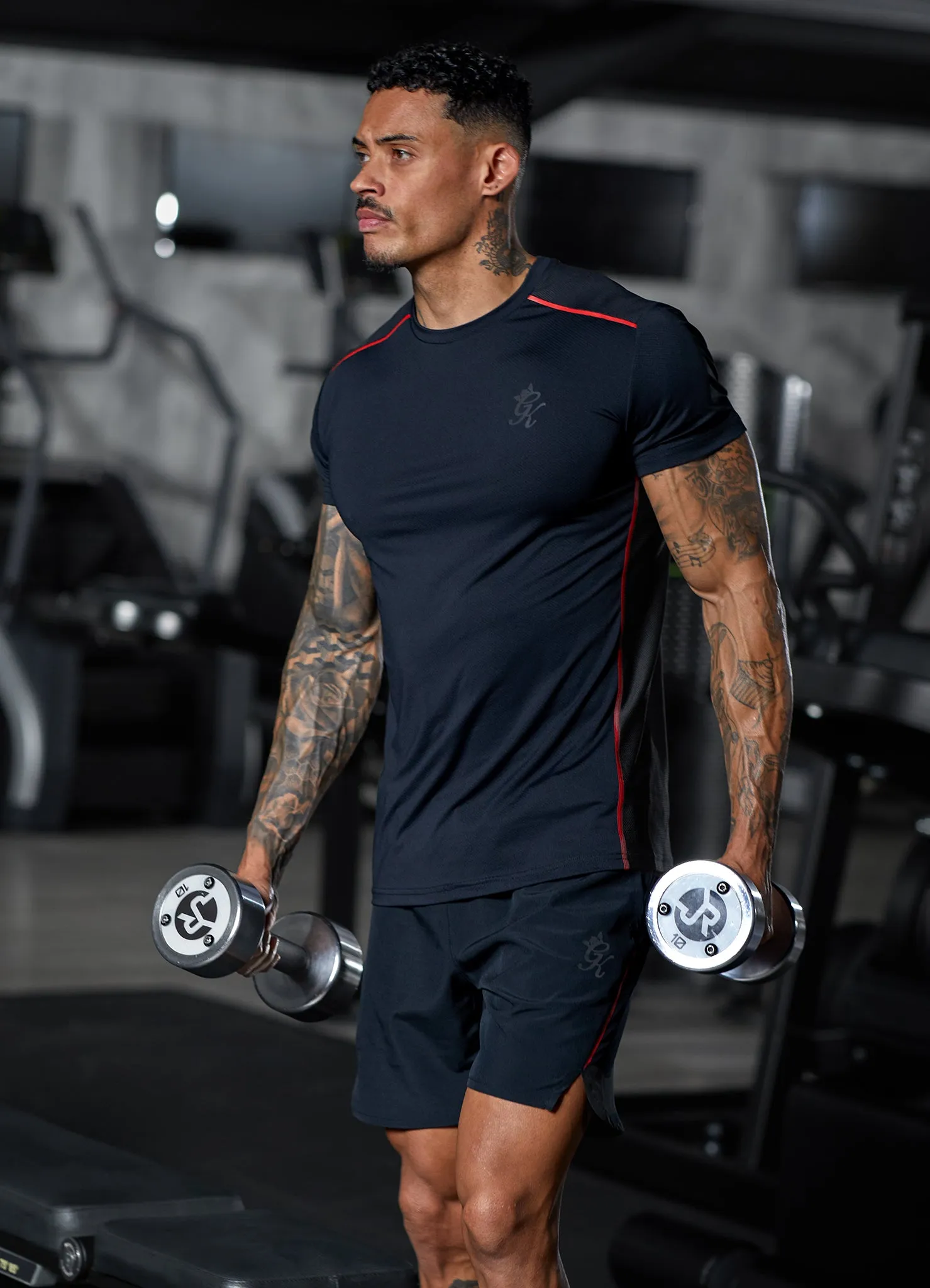 Gym King Flex Short 6" - Black/Red Alert sold by The Gym King product image thumbnail 4