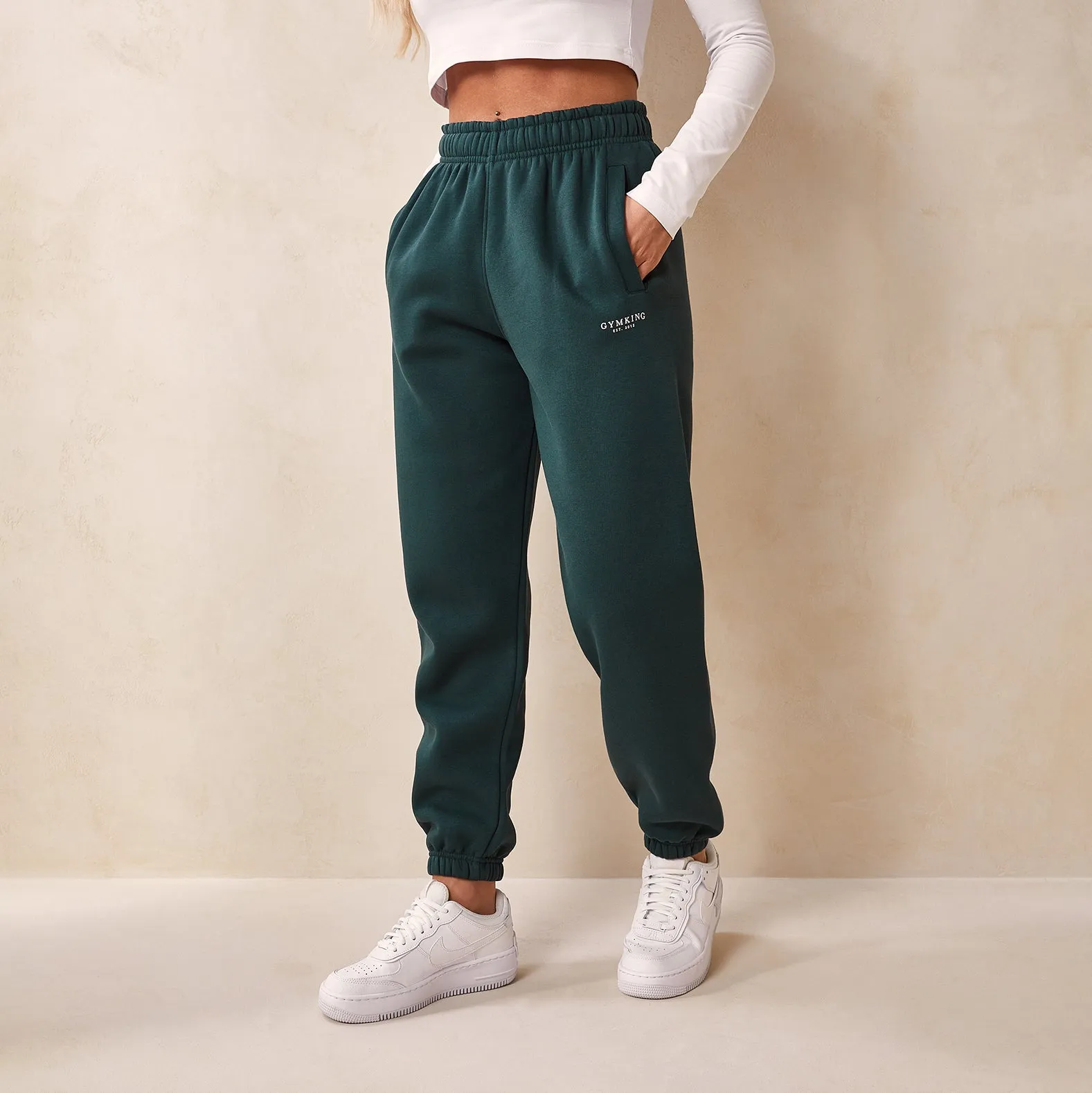 Gym King Established Relaxed Jogger - Deep Forest Green sold by The Gym King product image thumbnail 2