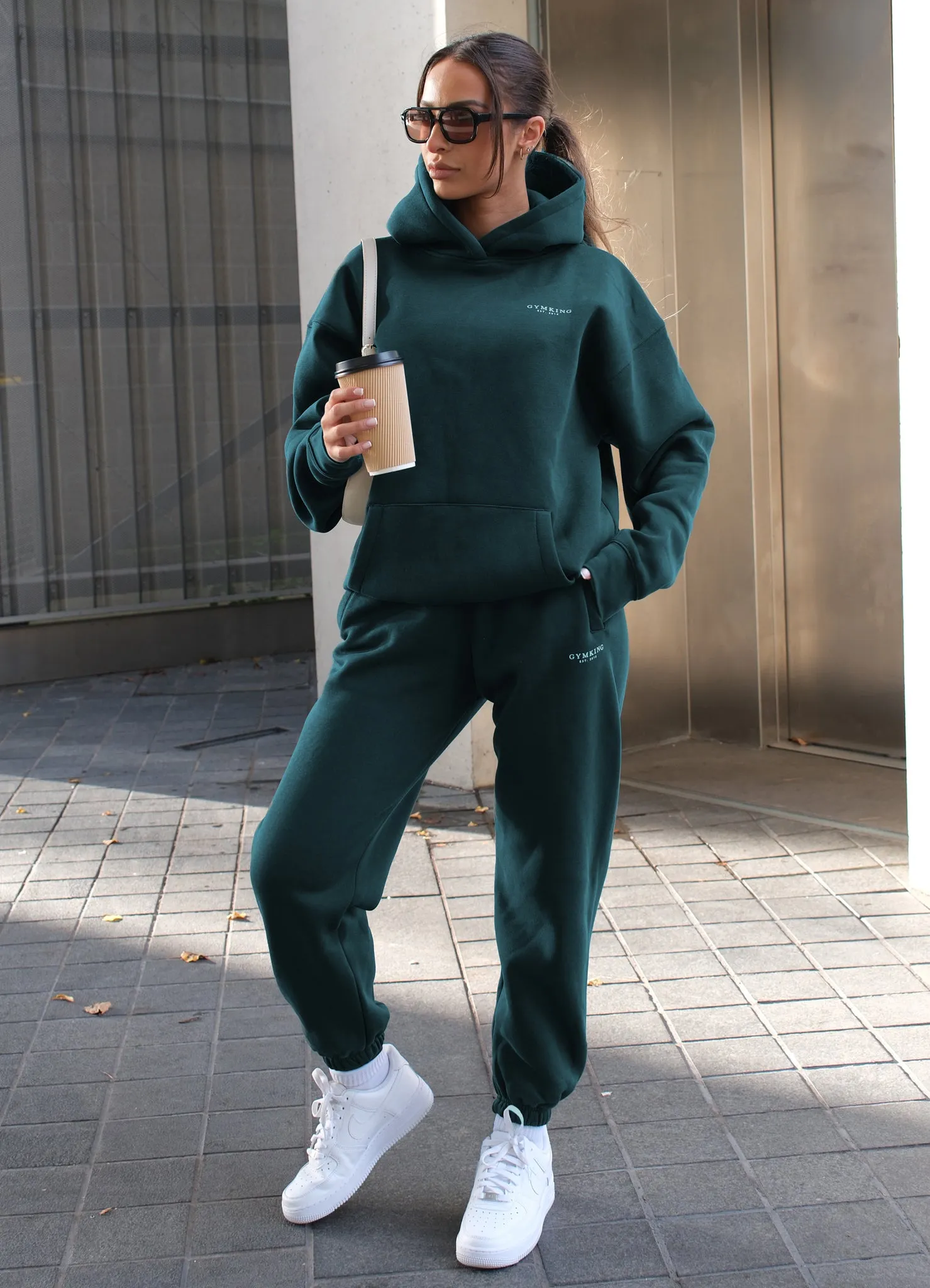 Gym King Established Relaxed Jogger - Deep Forest Green sold by The Gym King product image thumbnail 4