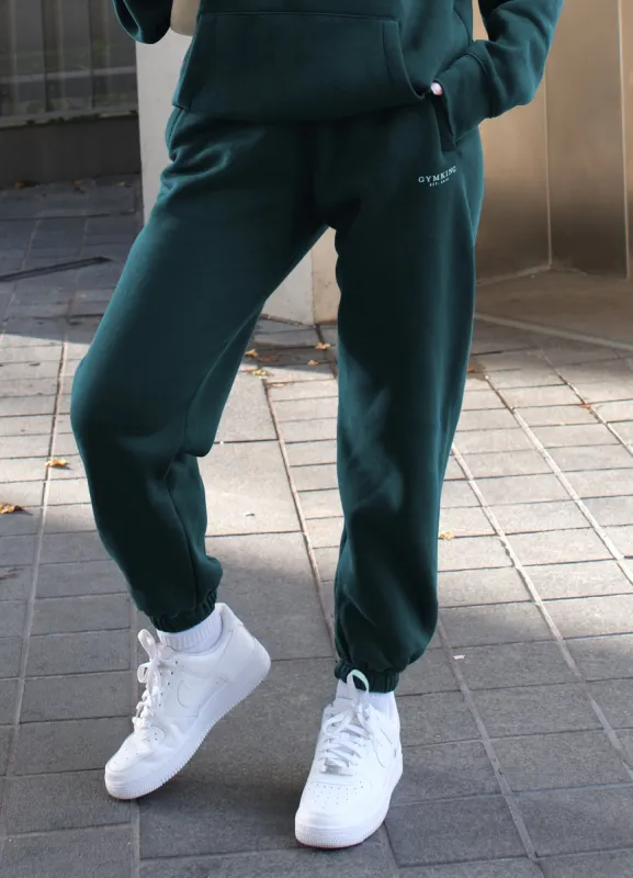 Gym King Established Relaxed Jogger - Deep Forest Green sold by The Gym King