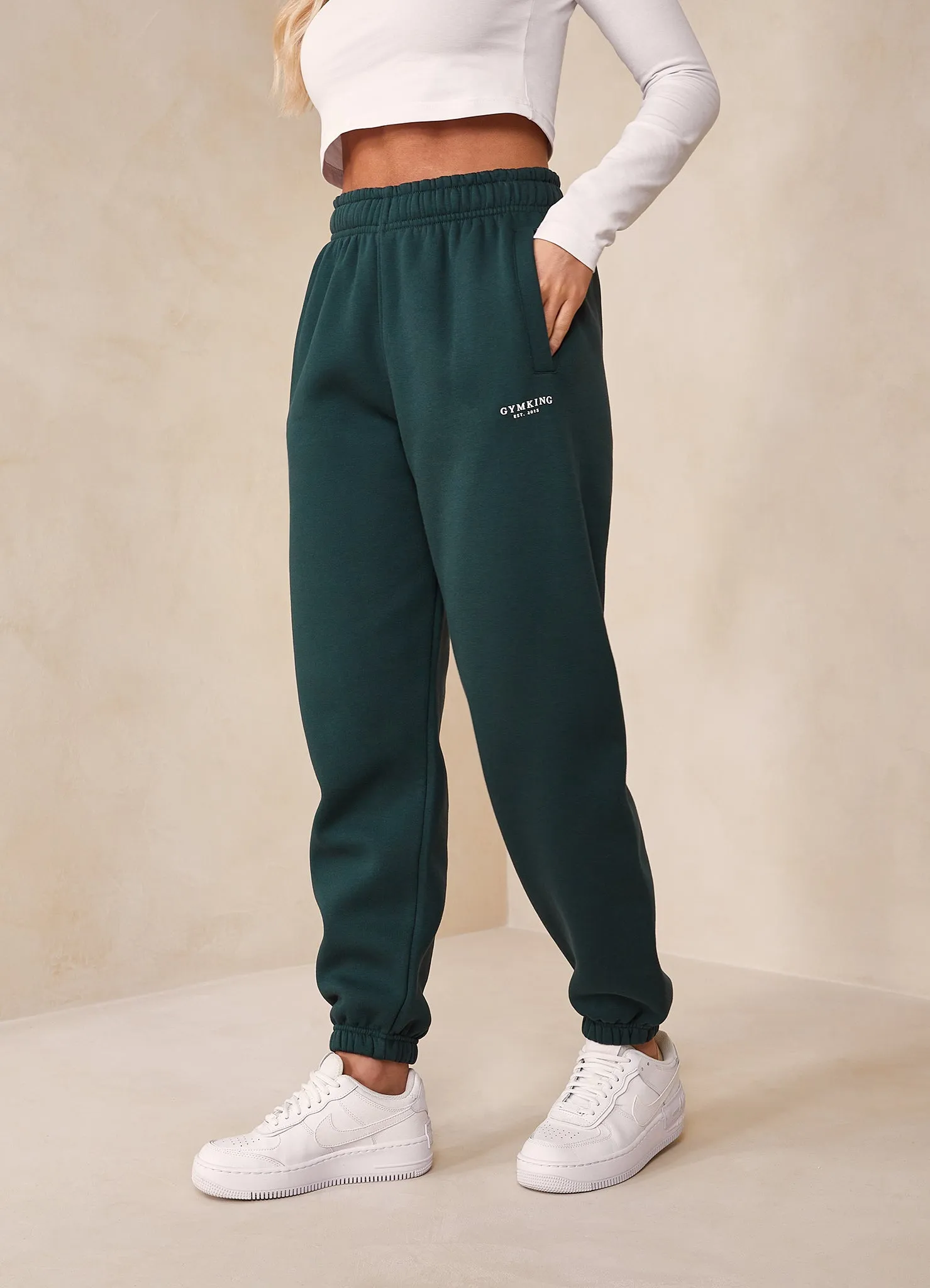 Gym King Established Relaxed Jogger - Deep Forest Green sold by The Gym King product image thumbnail 5