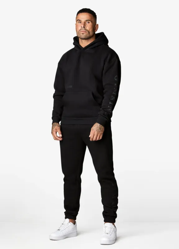 Gym King Covert Linear Logo Tracksuit - Black sold by The Gym King