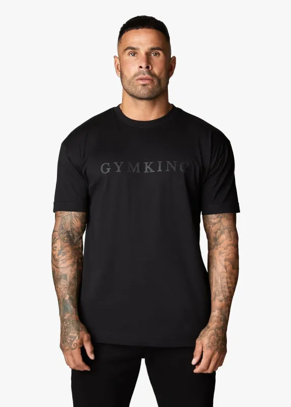 Gym King Covert Linear Logo Tee - Black sold by The Gym King