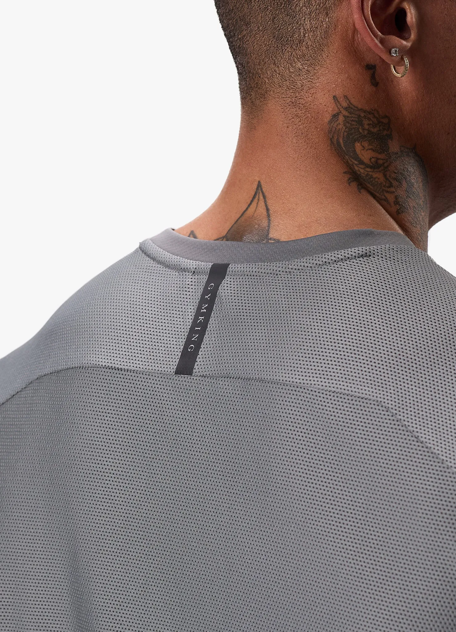 Gym King Flex Tee - Fossil Grey/Black sold by The Gym King product image thumbnail 5